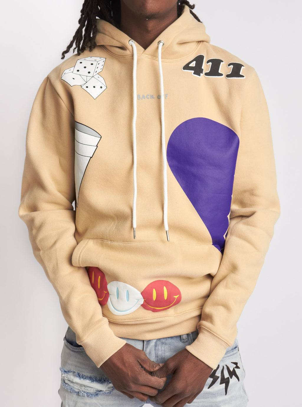 Politics Hoodie - Holman - Tan Multi - 303