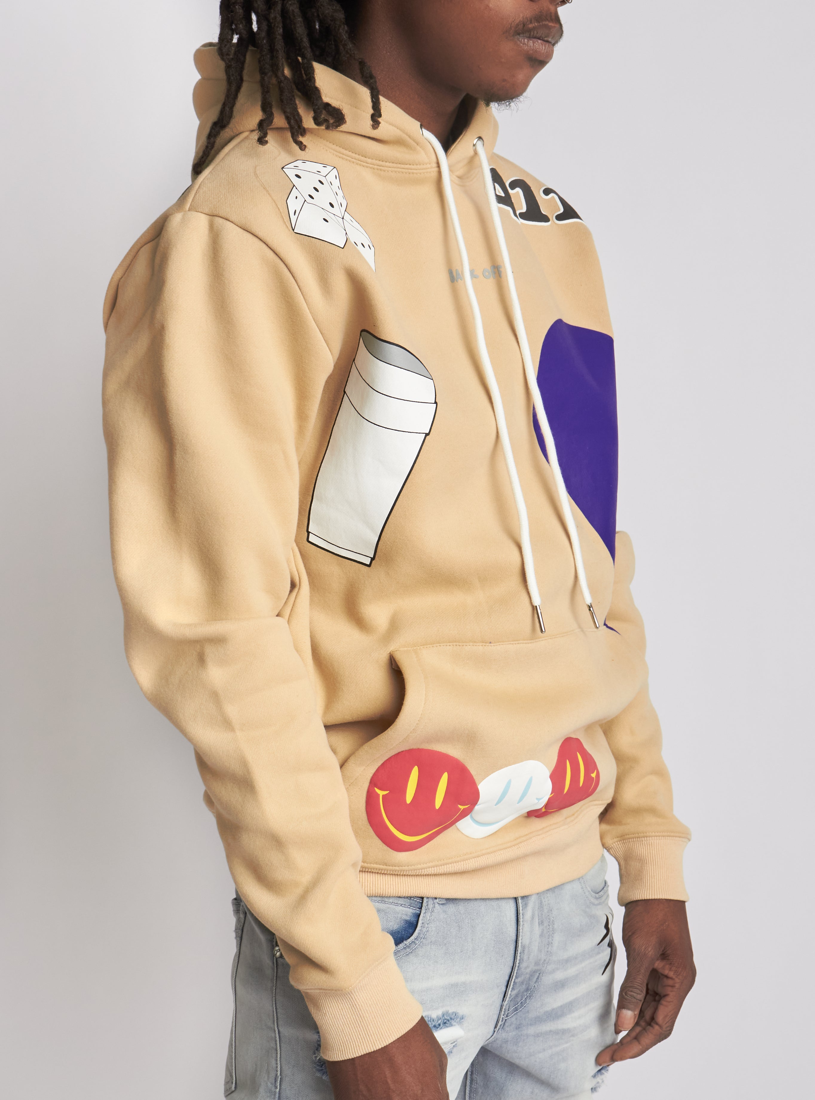 Politics Hoodie - Holman - Tan Multi - 303