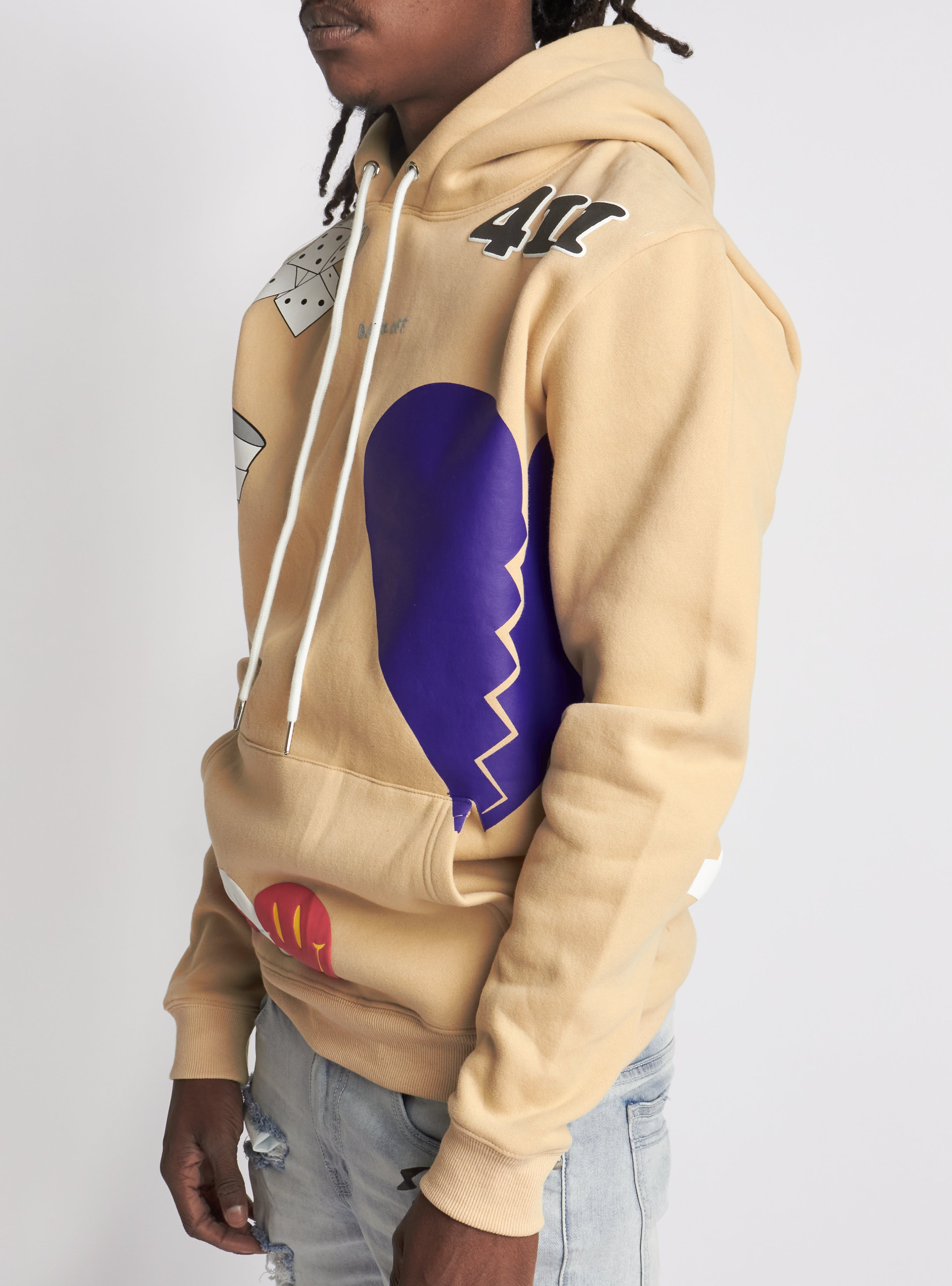 Politics Hoodie - Holman - Tan Multi - 303