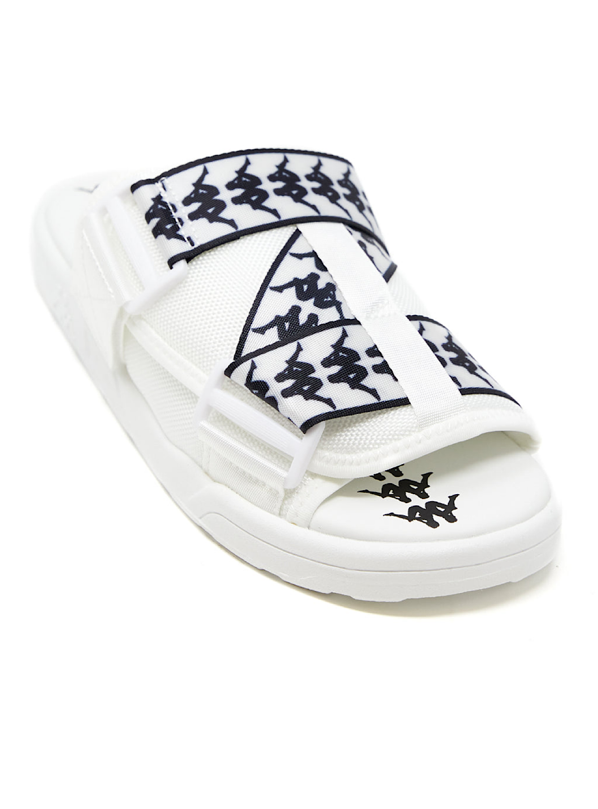 Kappa Slides - 222 Banda Mitel 1 - White-Black - 304KUQ0