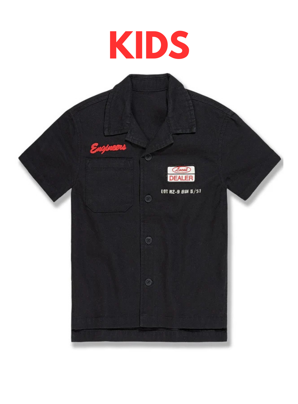 Jordan Craig T-Shirt - Kids The Re-Up Mechanic - Black - 2051