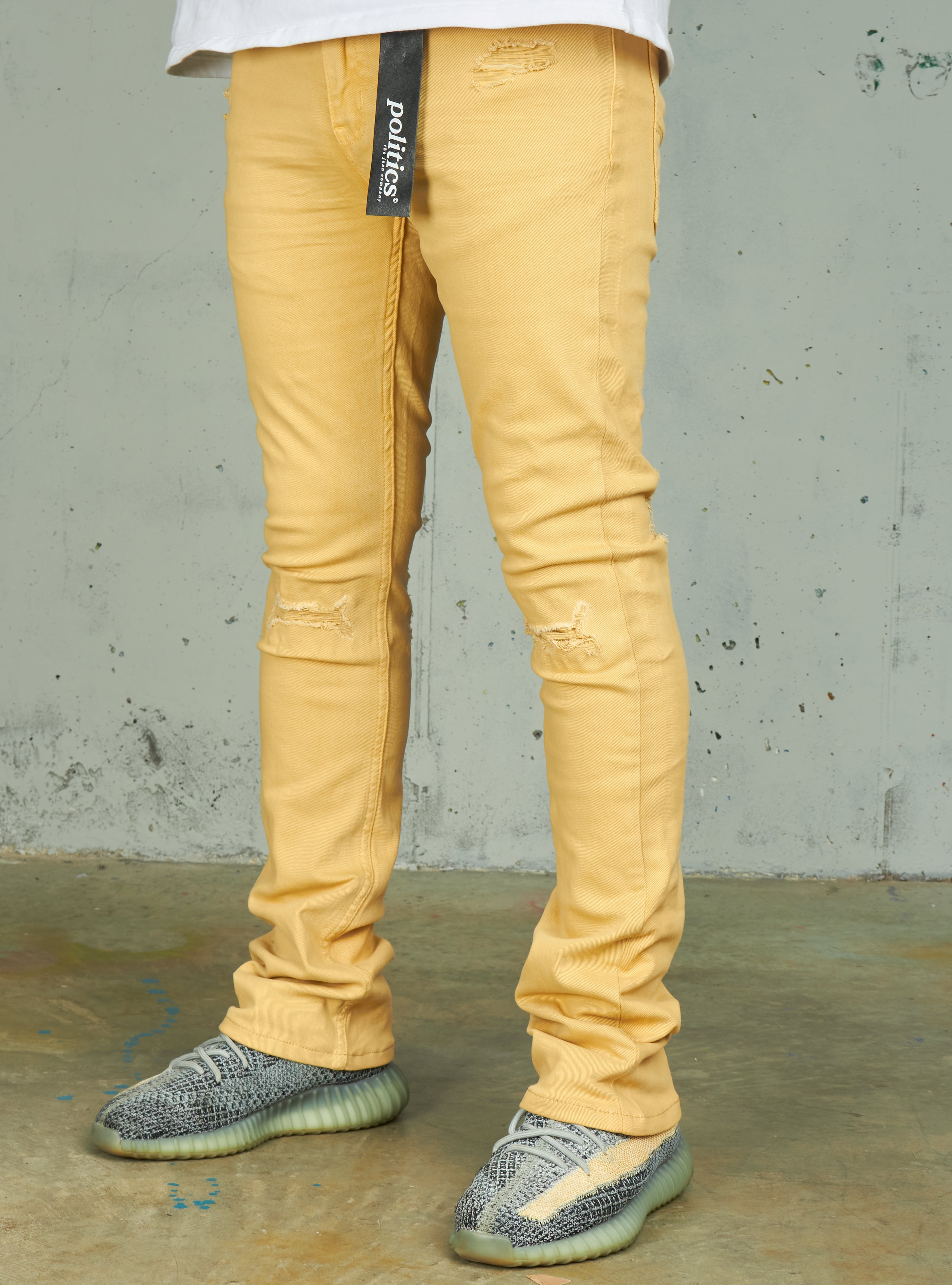 Politics Jeans - Scott Skinny Stacked - Khaki - C502
