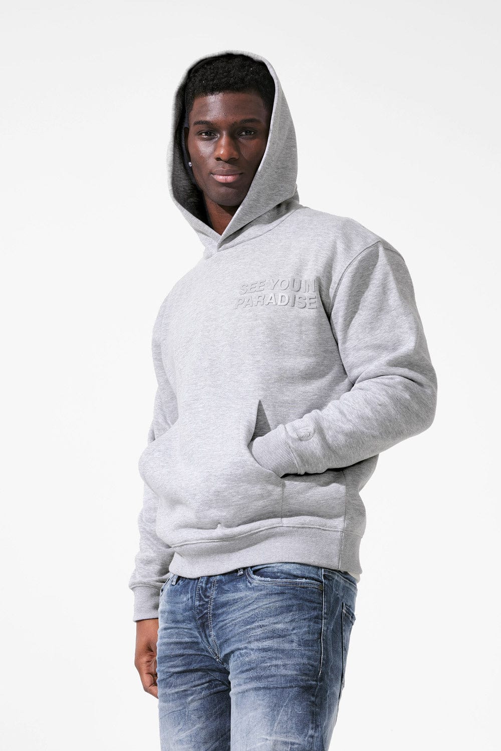Jordan Craig Hoodie - See You In Paradise - Heather Grey - 8550H