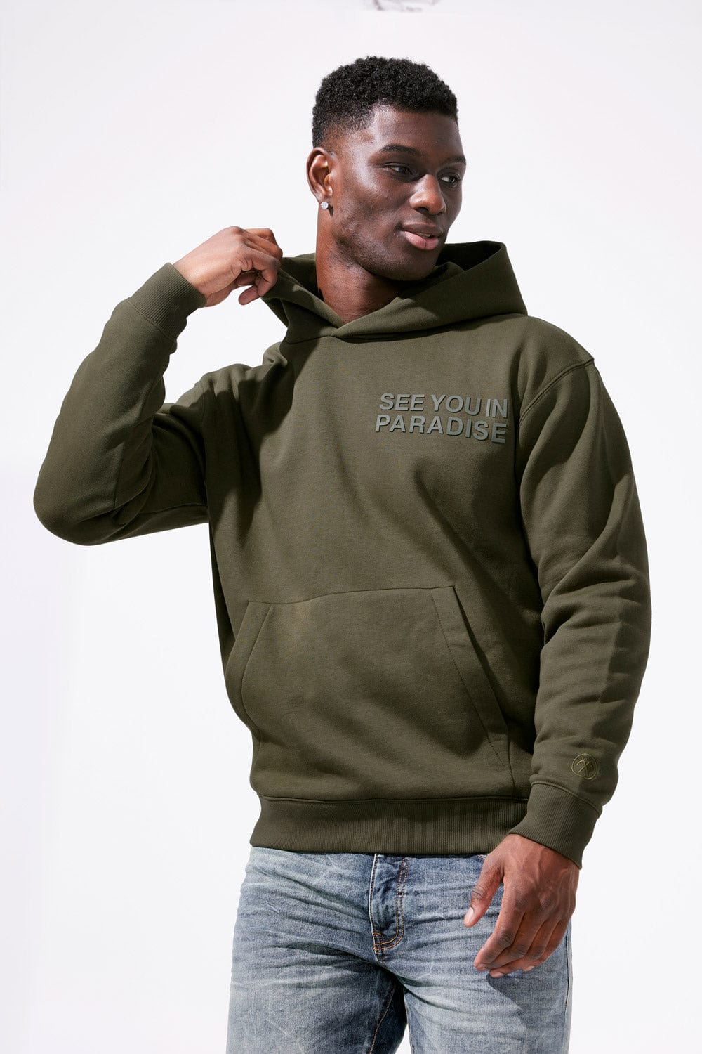 Jordan Craig Hoodie - See You In Paradise - Olive - 8550H