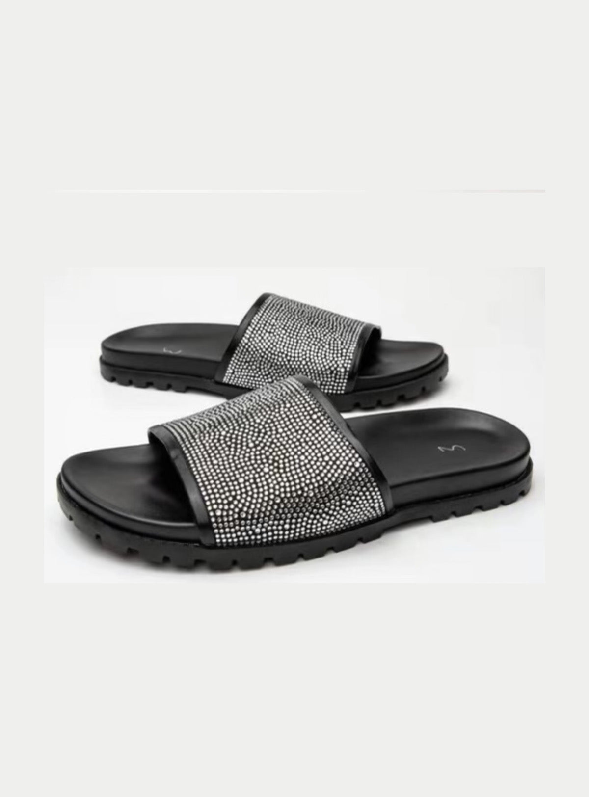 DNA Slides - Black And Silver - SL05