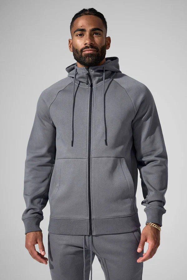 Jordan Craig Hoodie - Uptown Zip Up - Charcoal - 8890H
