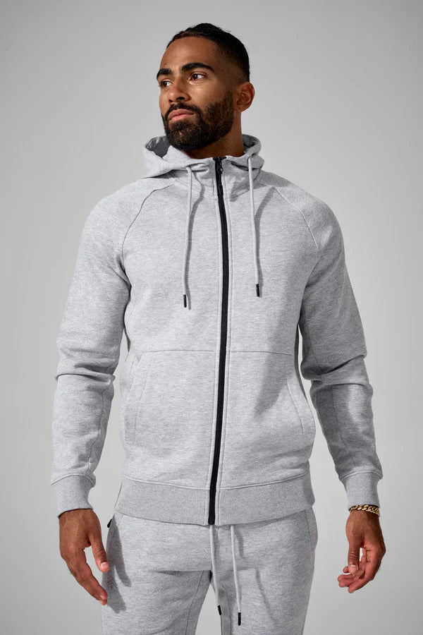 Jordan Craig Hoodie - Uptown Zip Up - Heather Grey - 8890H