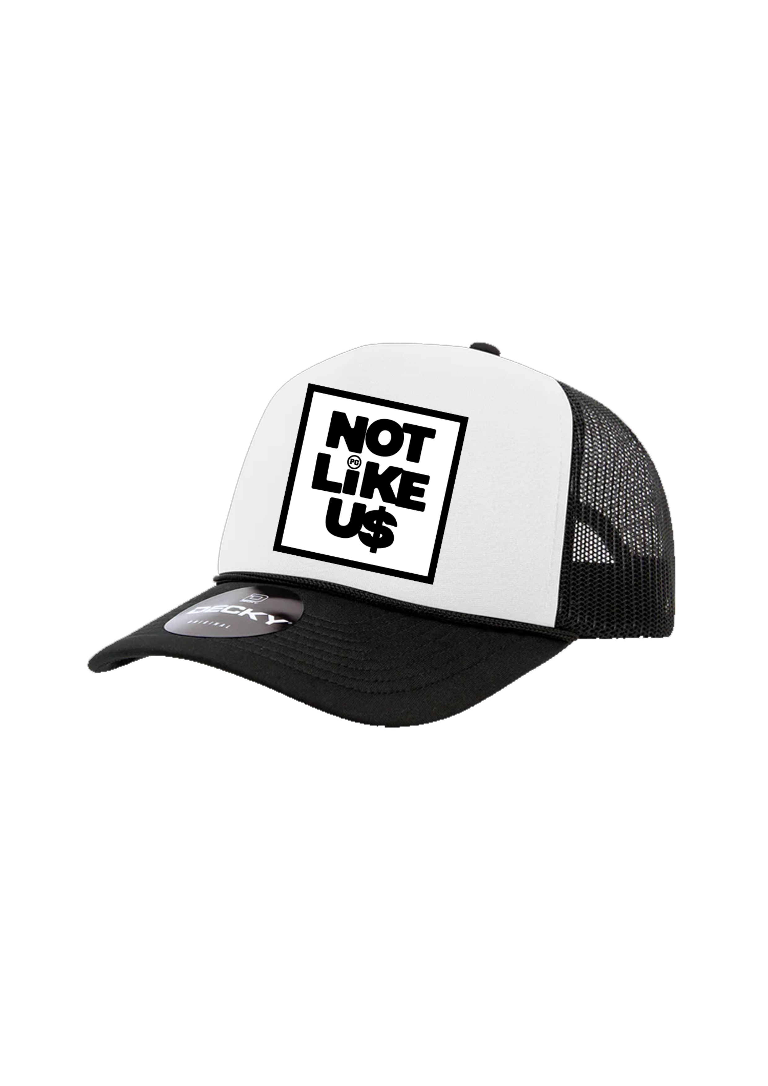 Pg Apparel Hat - Not Like Us - White\Black - NOT200