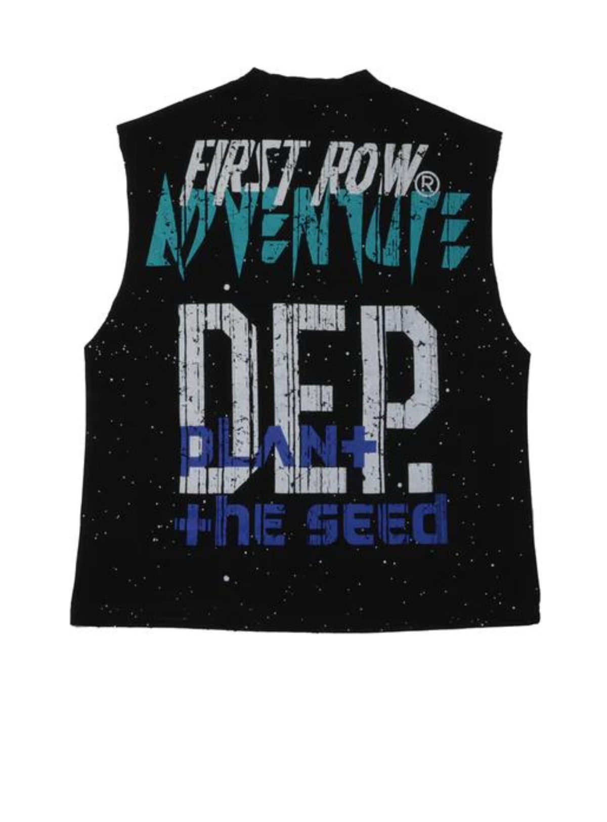 First Row Short Set - Plantopia Cosmos - Black