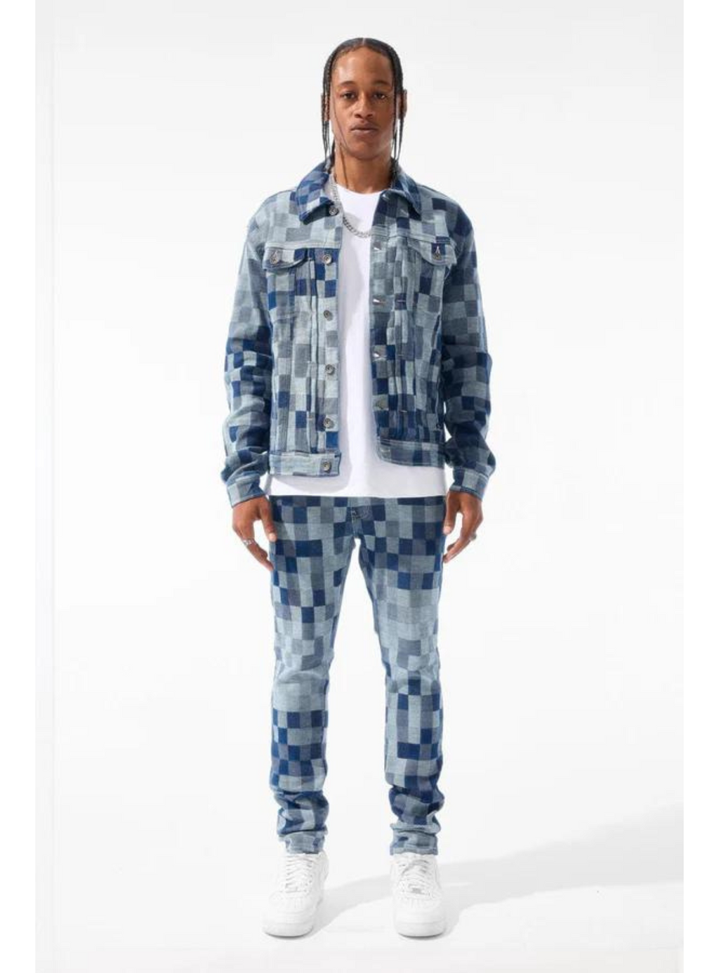 Jordan Craig Jacket - Illusion Denim Trucker  - Aged Wash - JJ1209