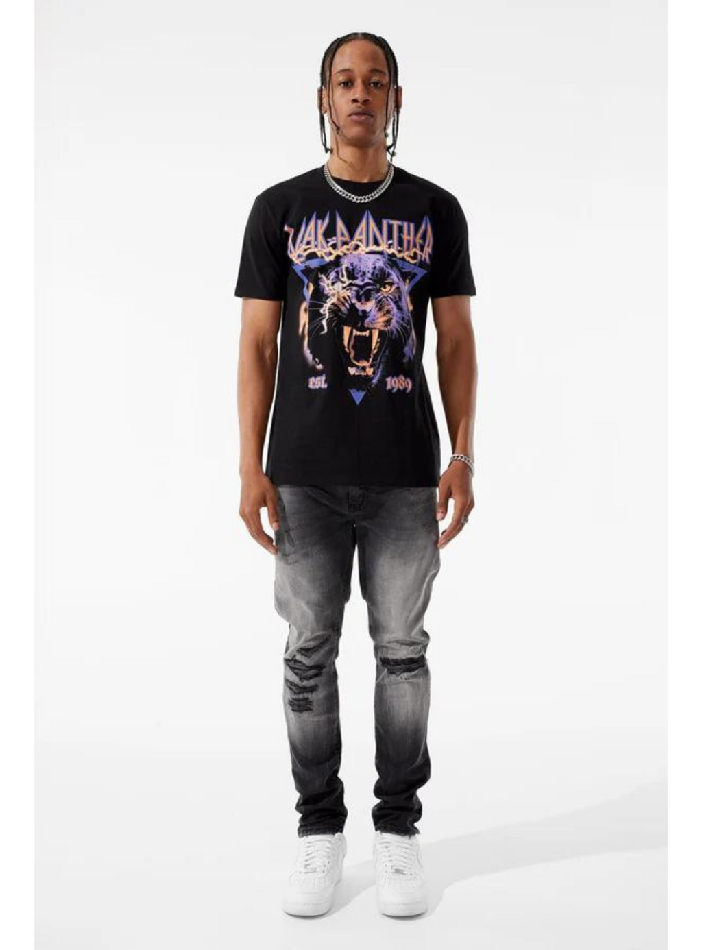 Jordan Craig T-Shirt - Blak Panther - Black - 9104A