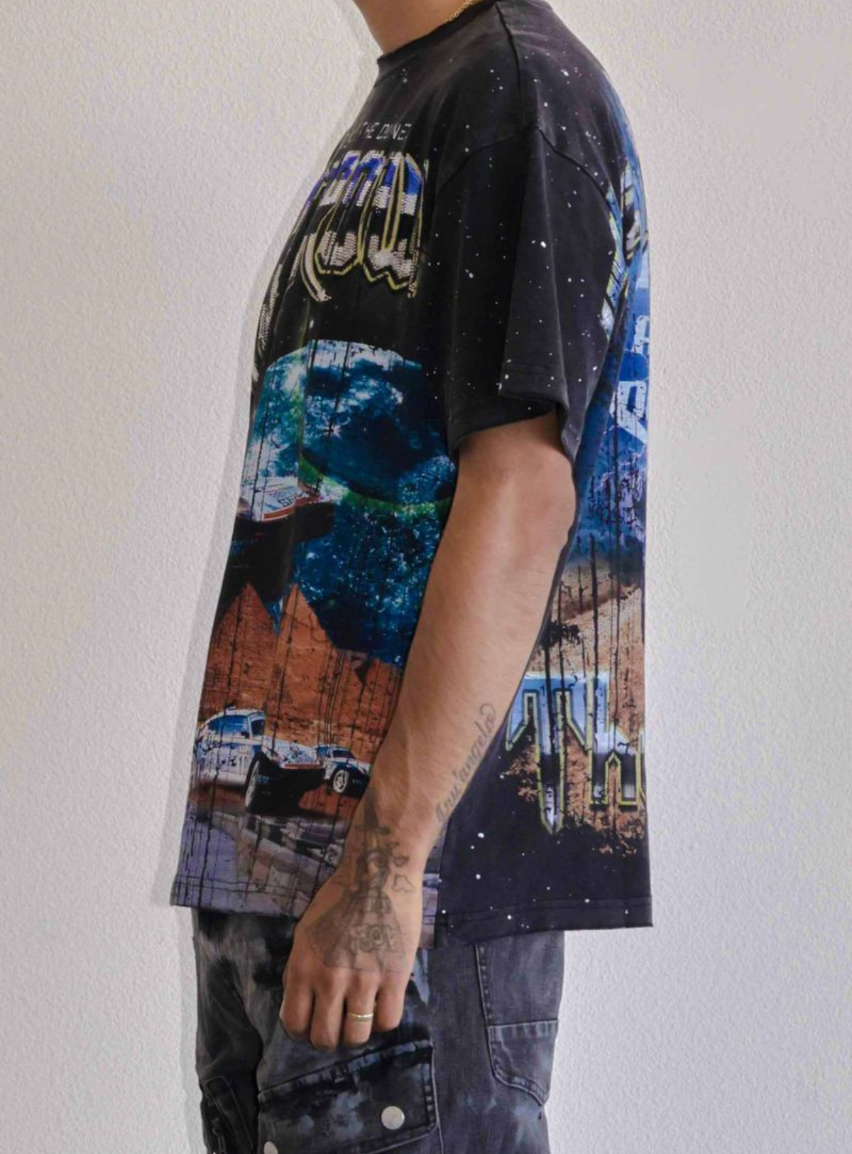 First Row T-Shirt - Death Row Cosmos - Black - FRT2138