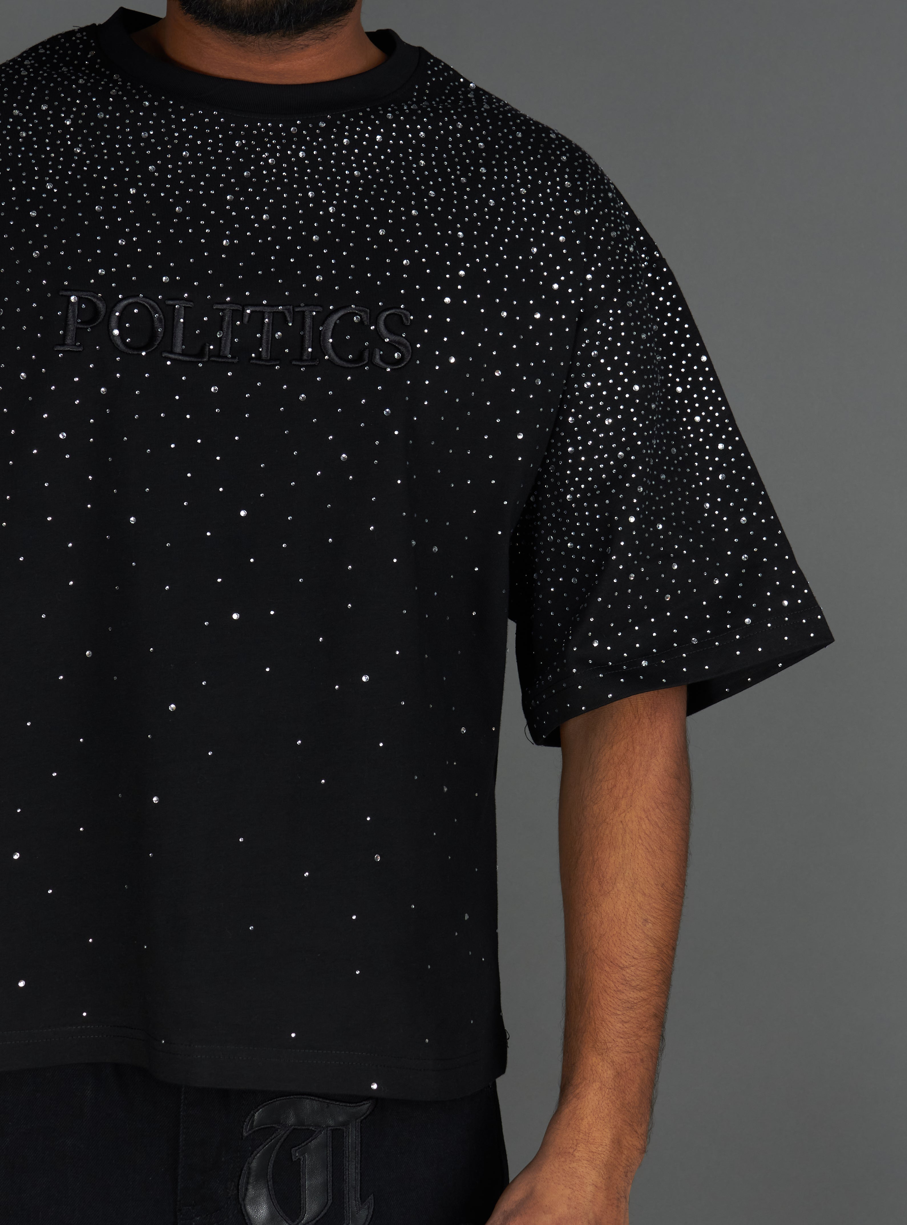 Politics shirt - Bingley - Black Wash - 930