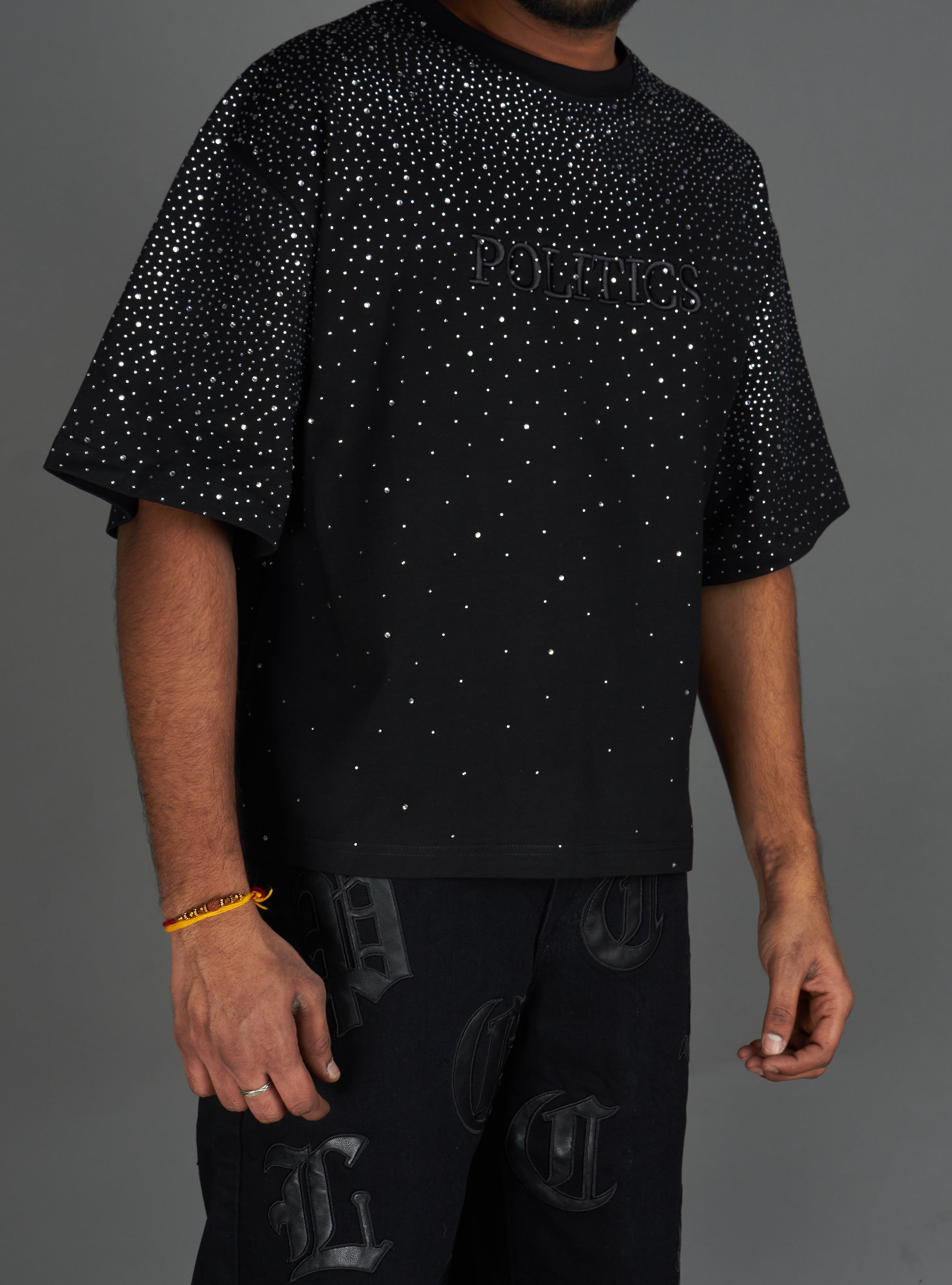 Politics shirt - Bingley - Black Wash - 930