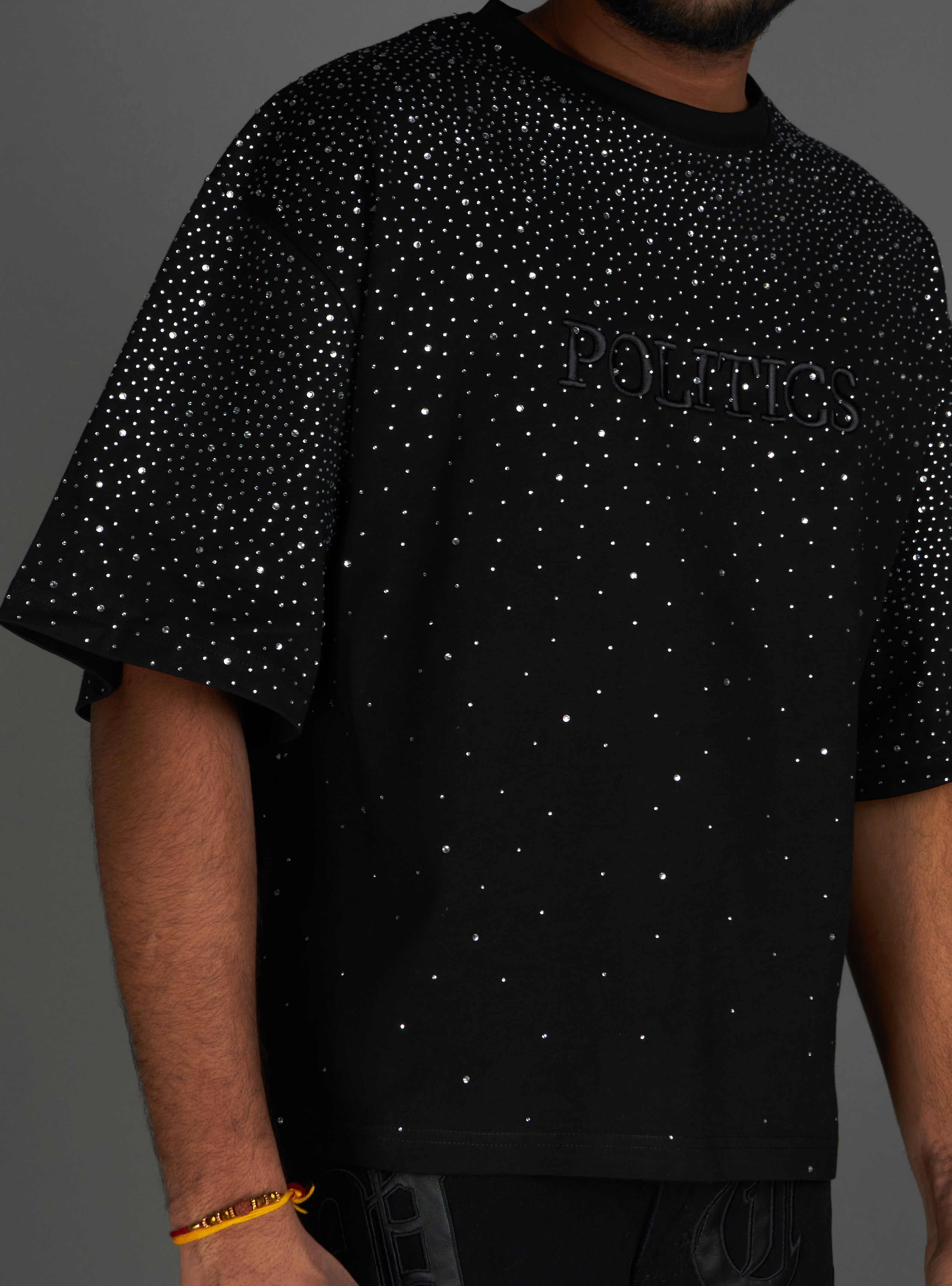 Politics shirt - Bingley - Black Wash - 930