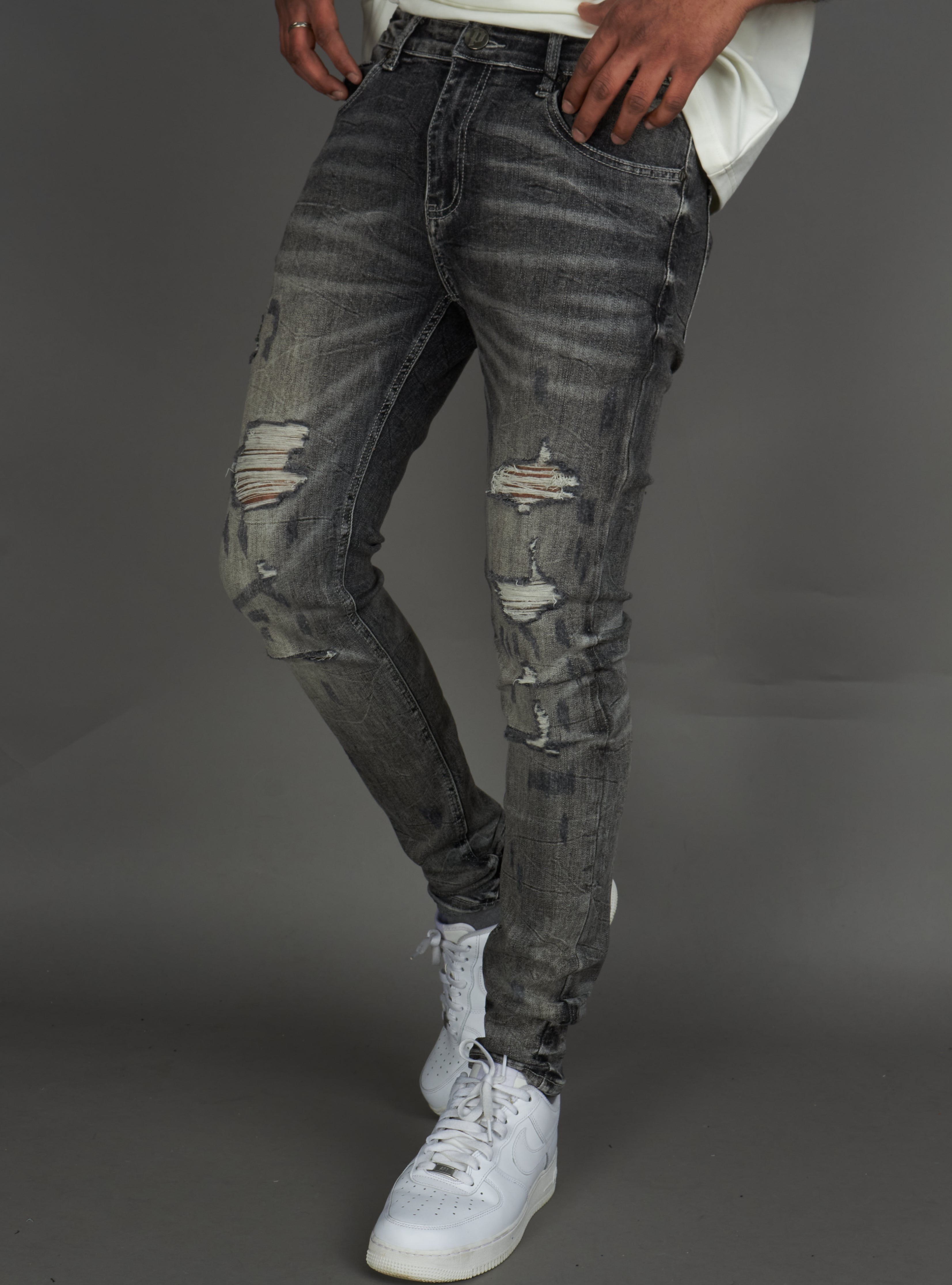Politics Jeans - Fred - Grey Wash - 901