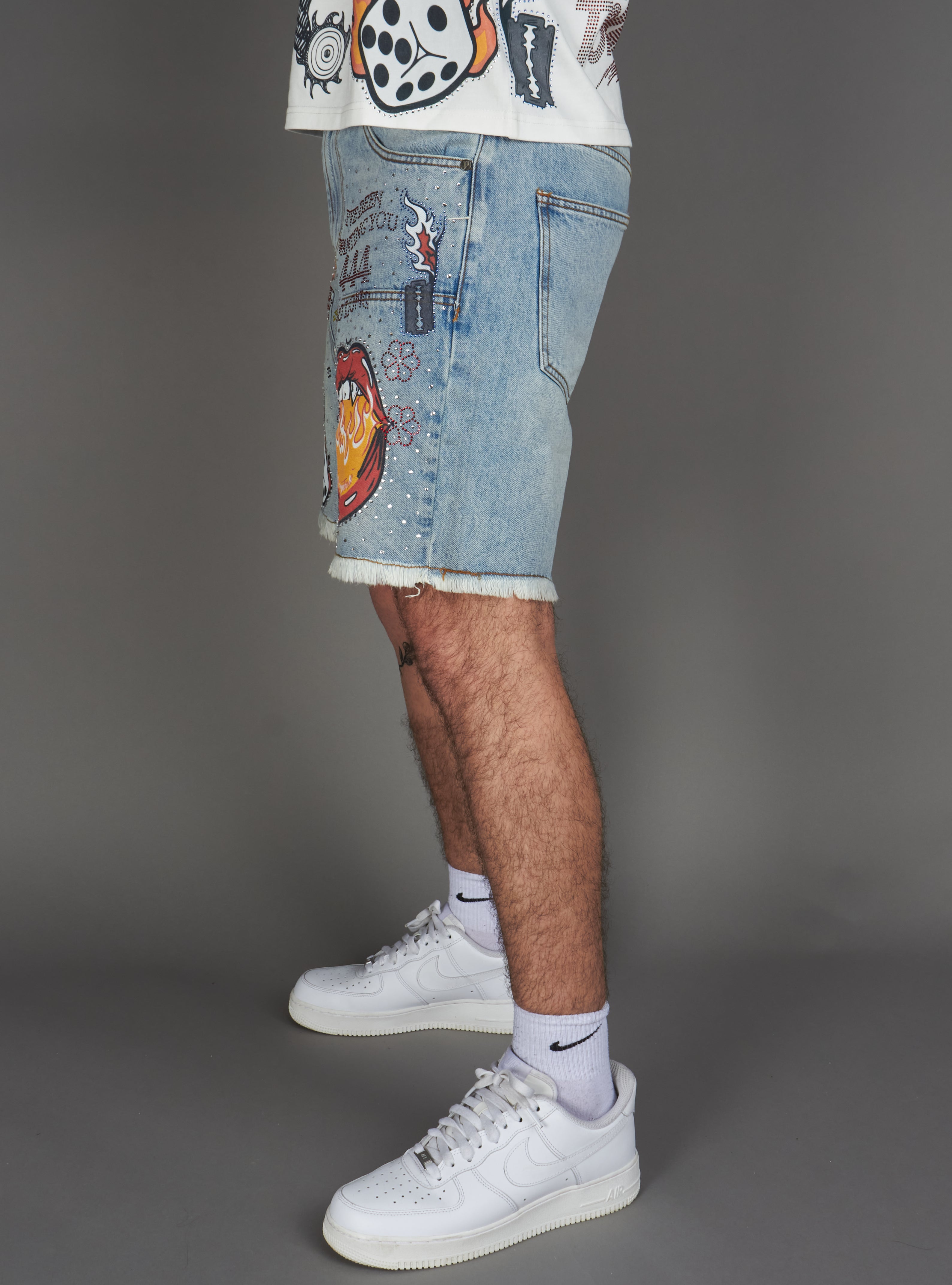 Politics Shorts - Austin - Blue Wash - 250