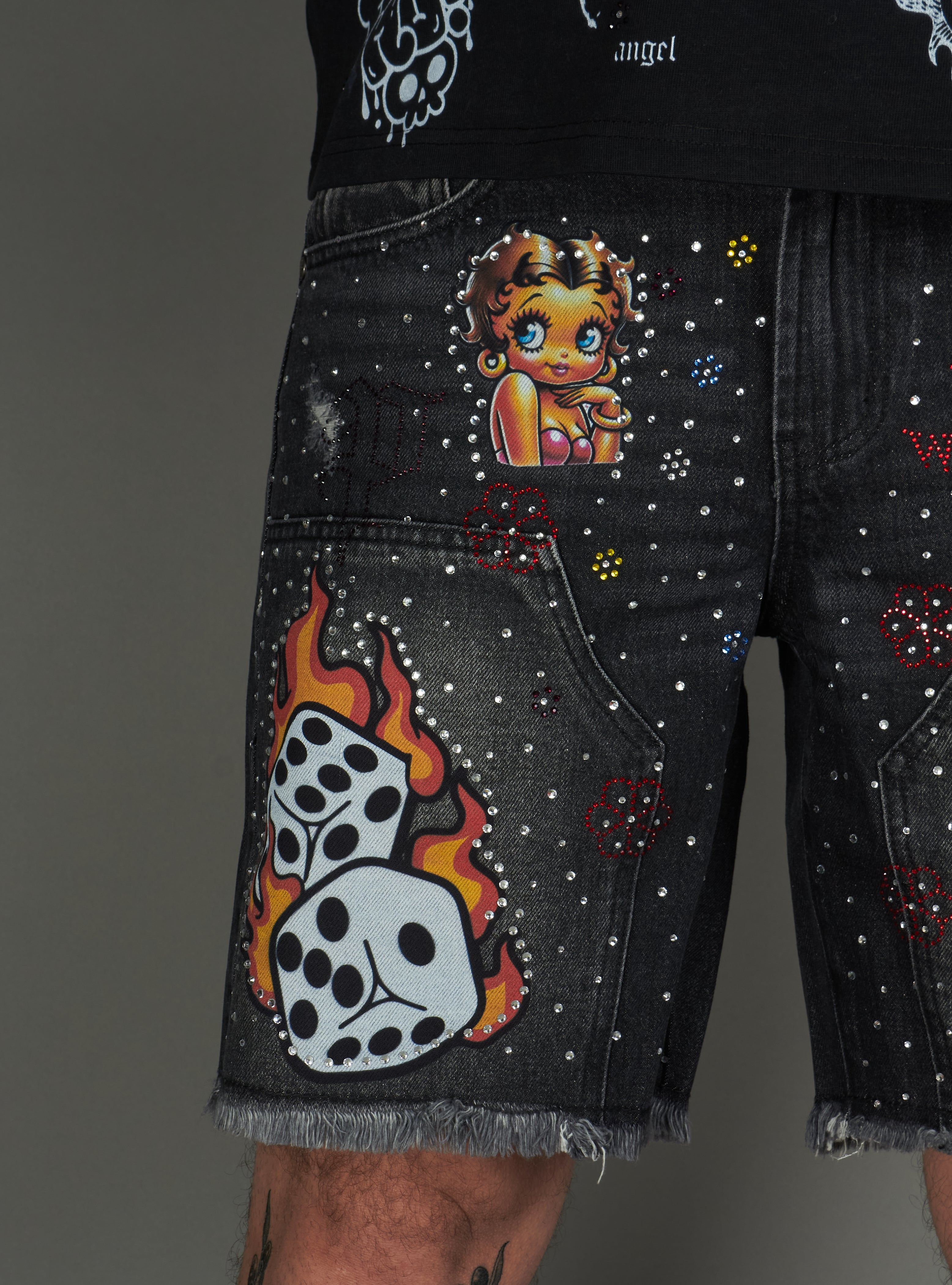 Politics Shorts - Austin - Black Wash - 337