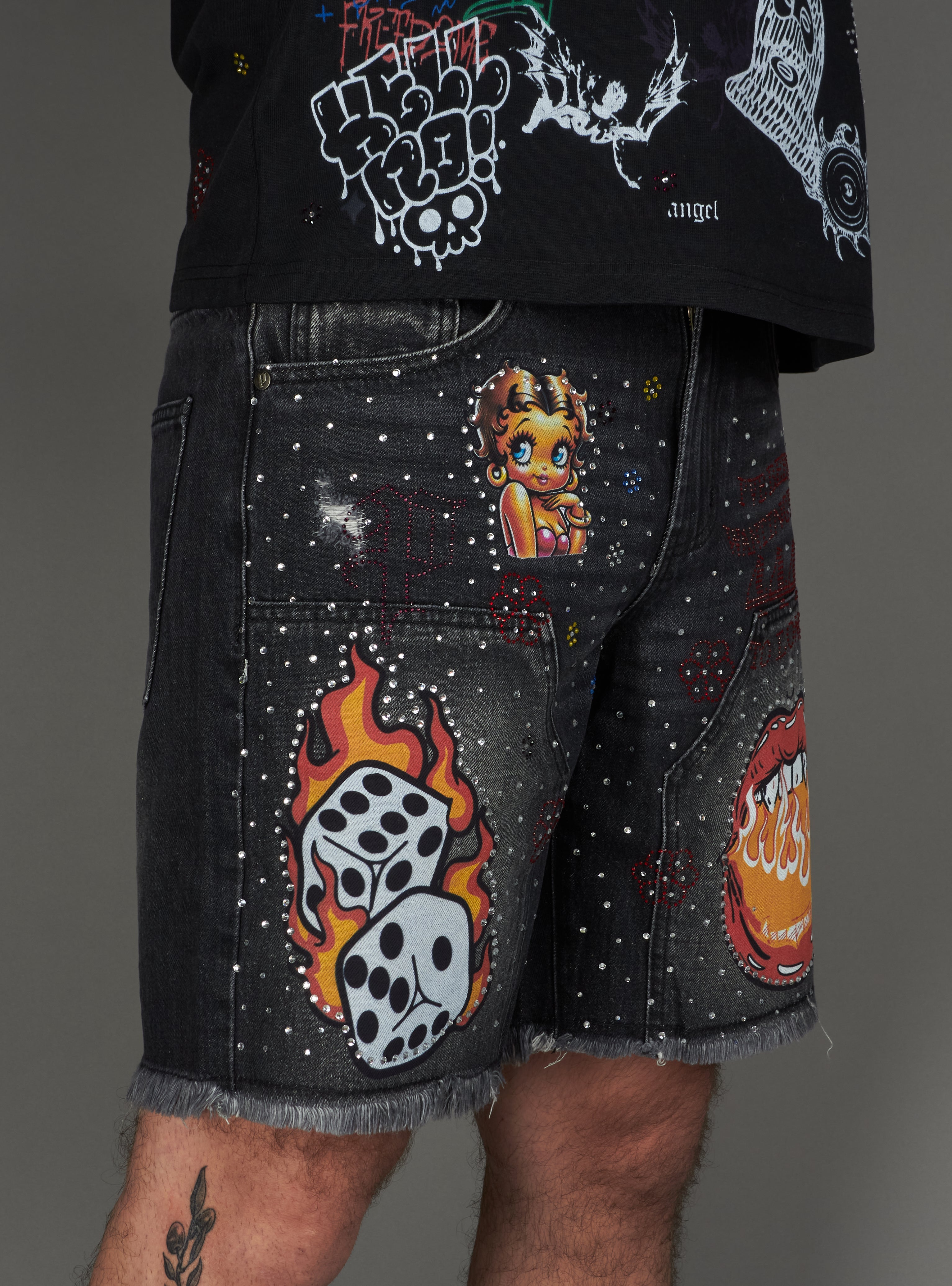 Politics Shorts - Austin - Black Wash - 337