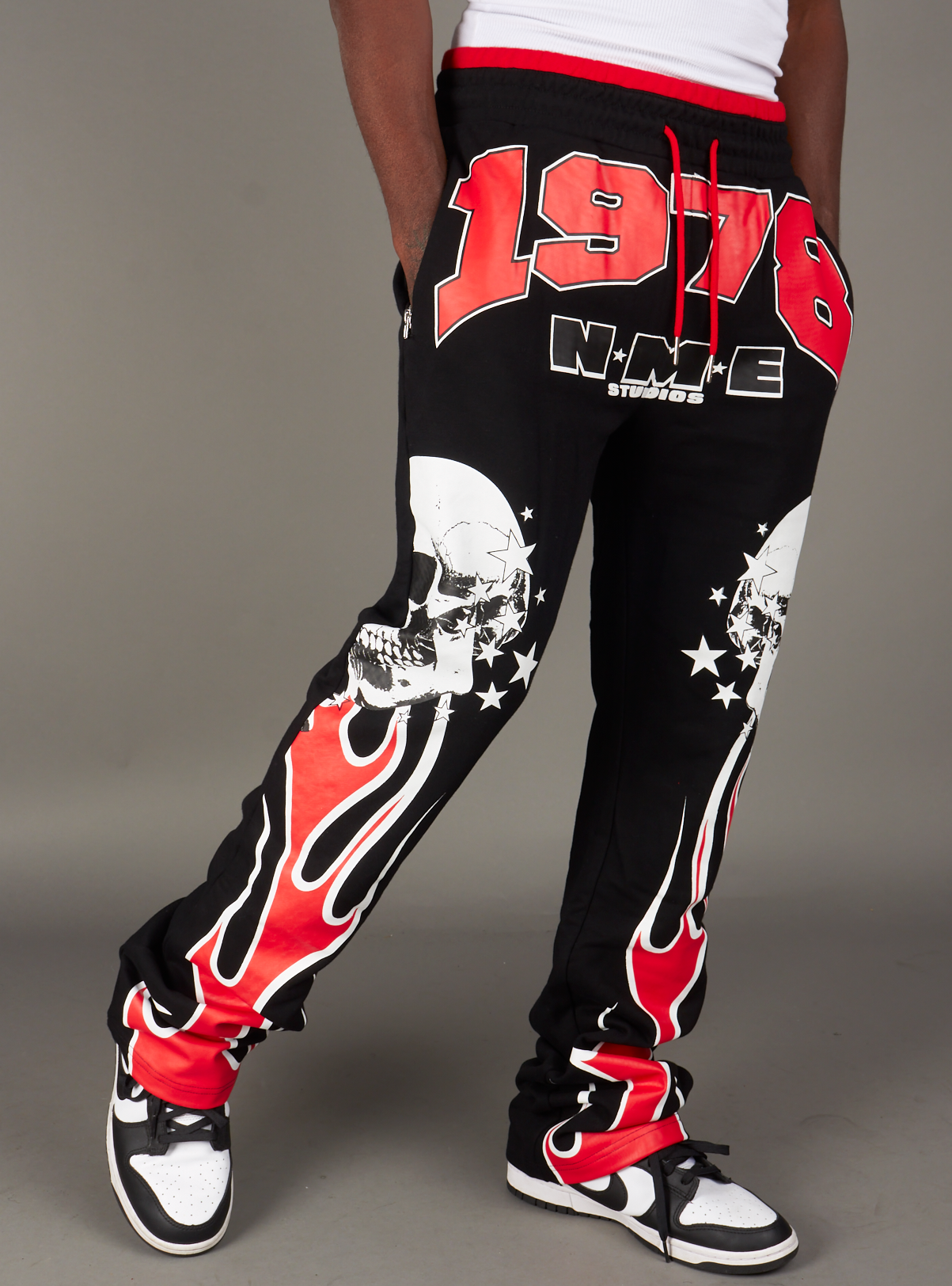 NME Sweatpant - Chen - Black And Red - 325