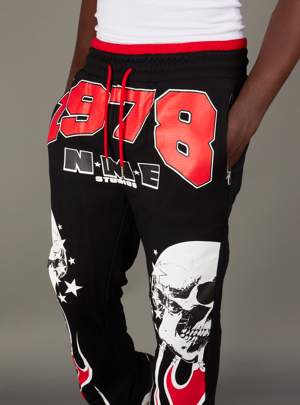 NME Sweatpant - Chen - Black And Red - 325