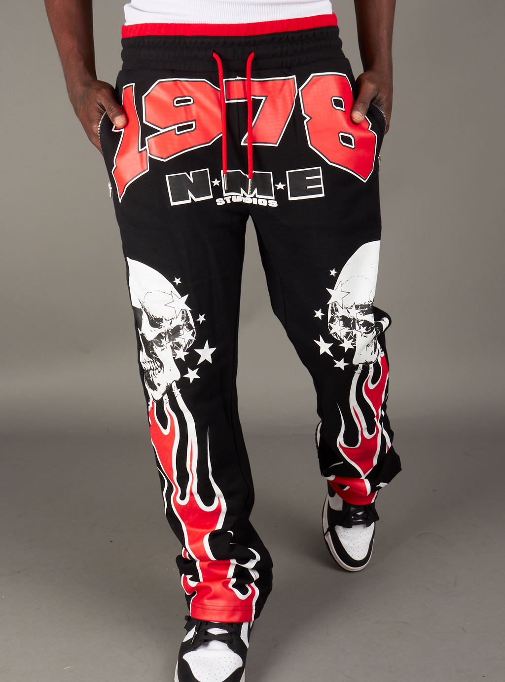 NME Sweatpant - Chen - Black And Red - 325