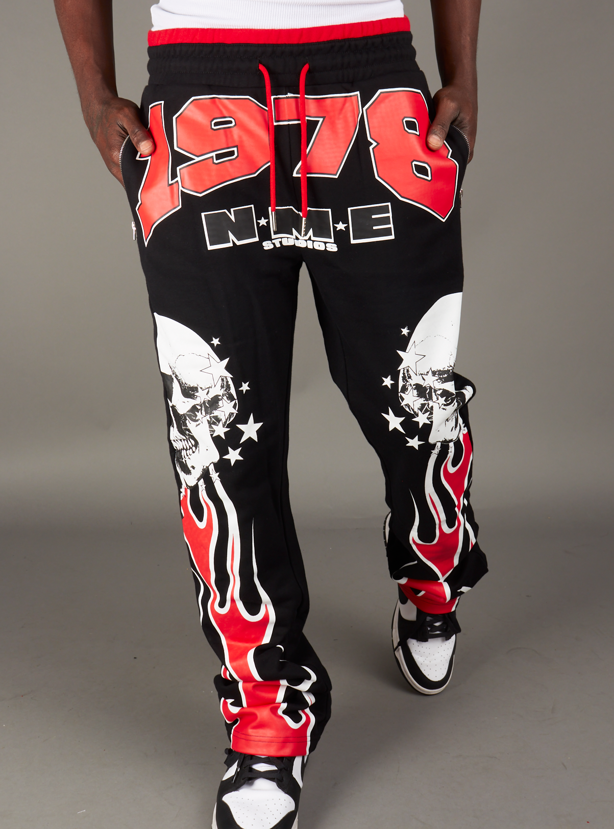 NME Sweatpant - Chen - Black And Red - 325