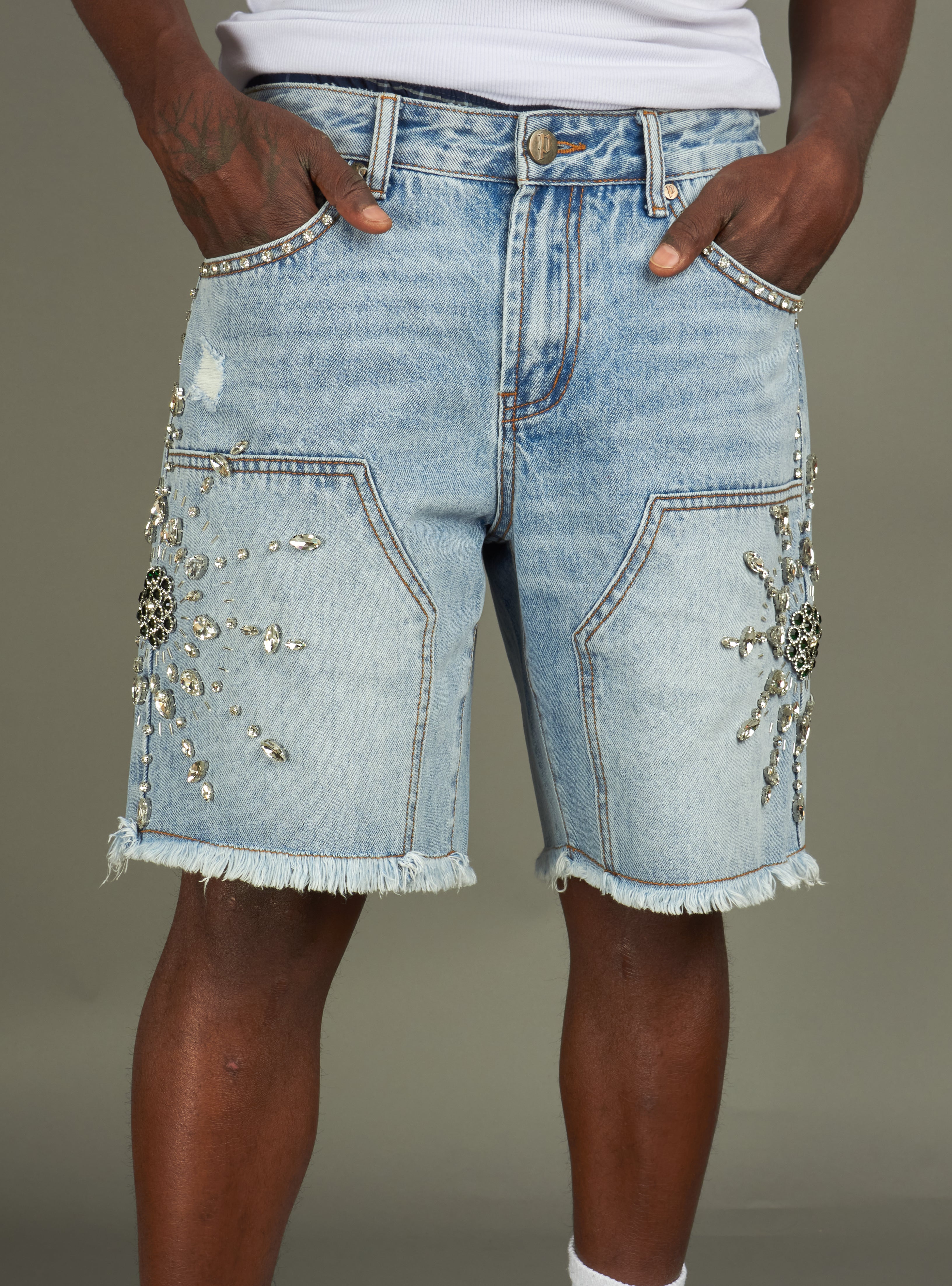 Politics Shorts - Maud - Blue Wash - 201