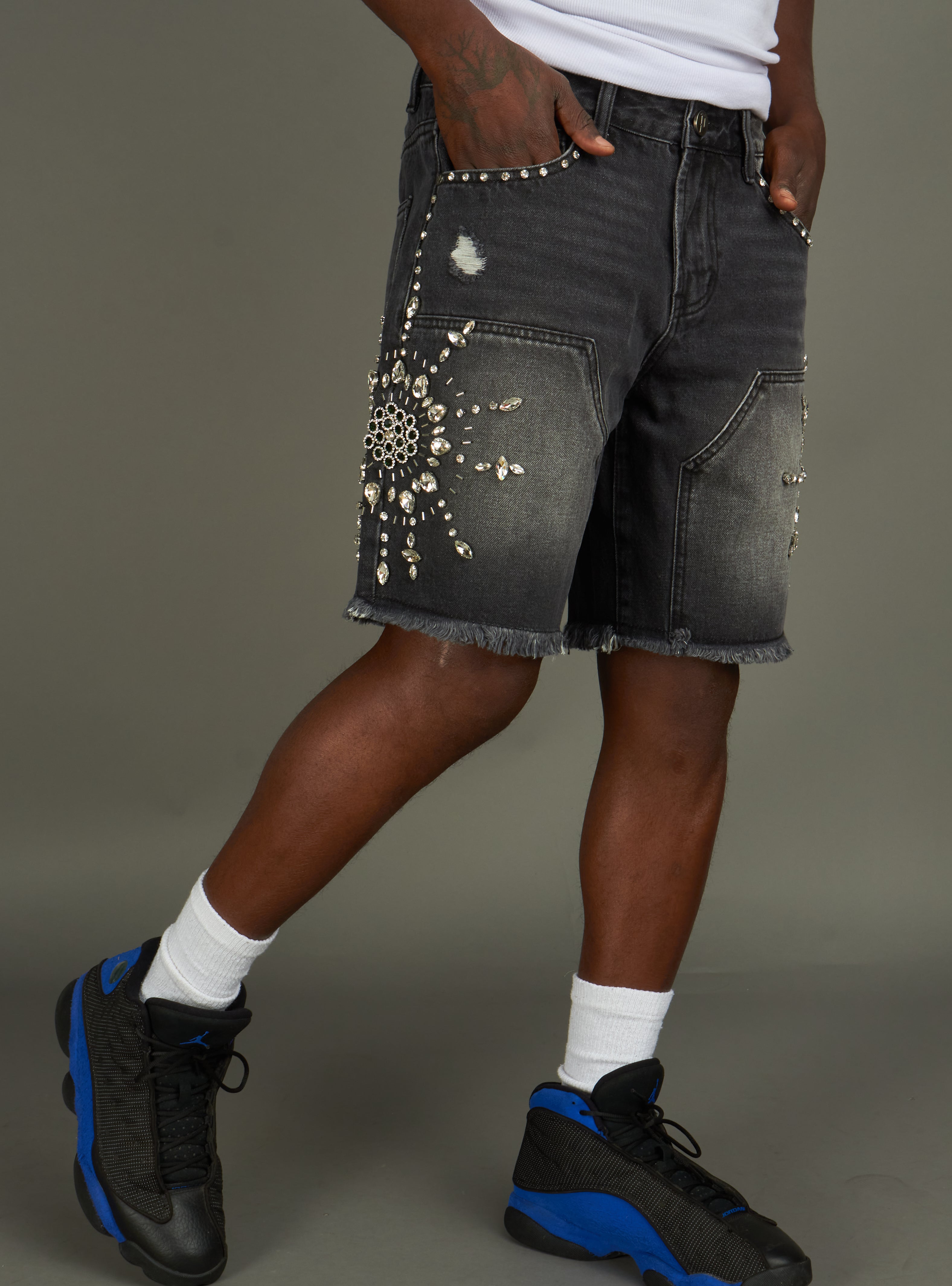 Politics Shorts - Maud - Black Wash - 712