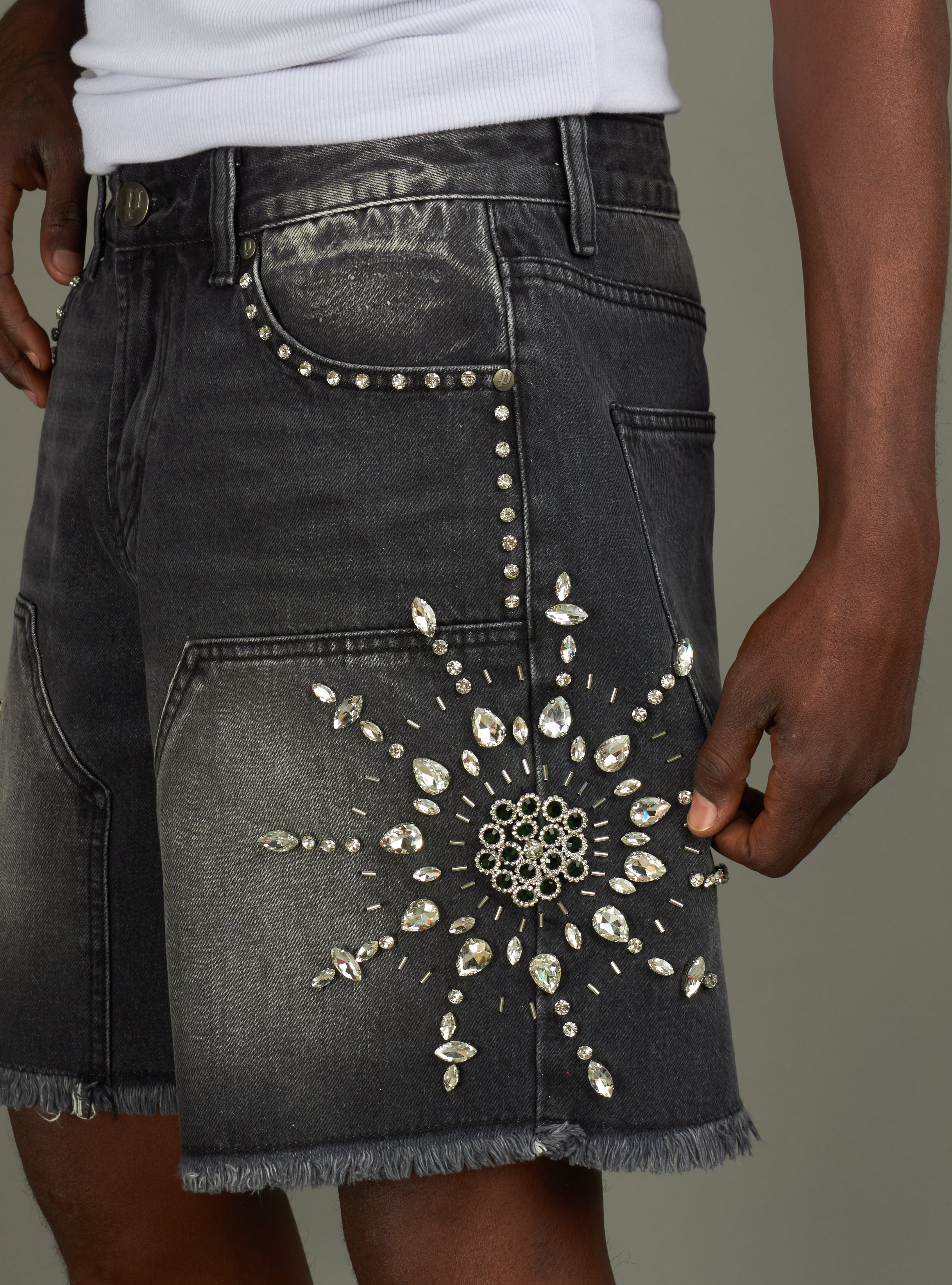 Politics Shorts - Maud - Black Wash - 712