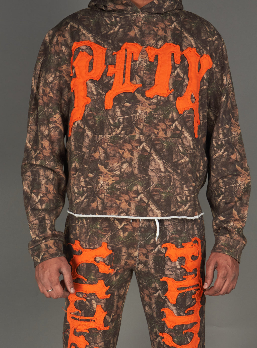 Politics Hoodie - Hale - Camo and Orange - 303