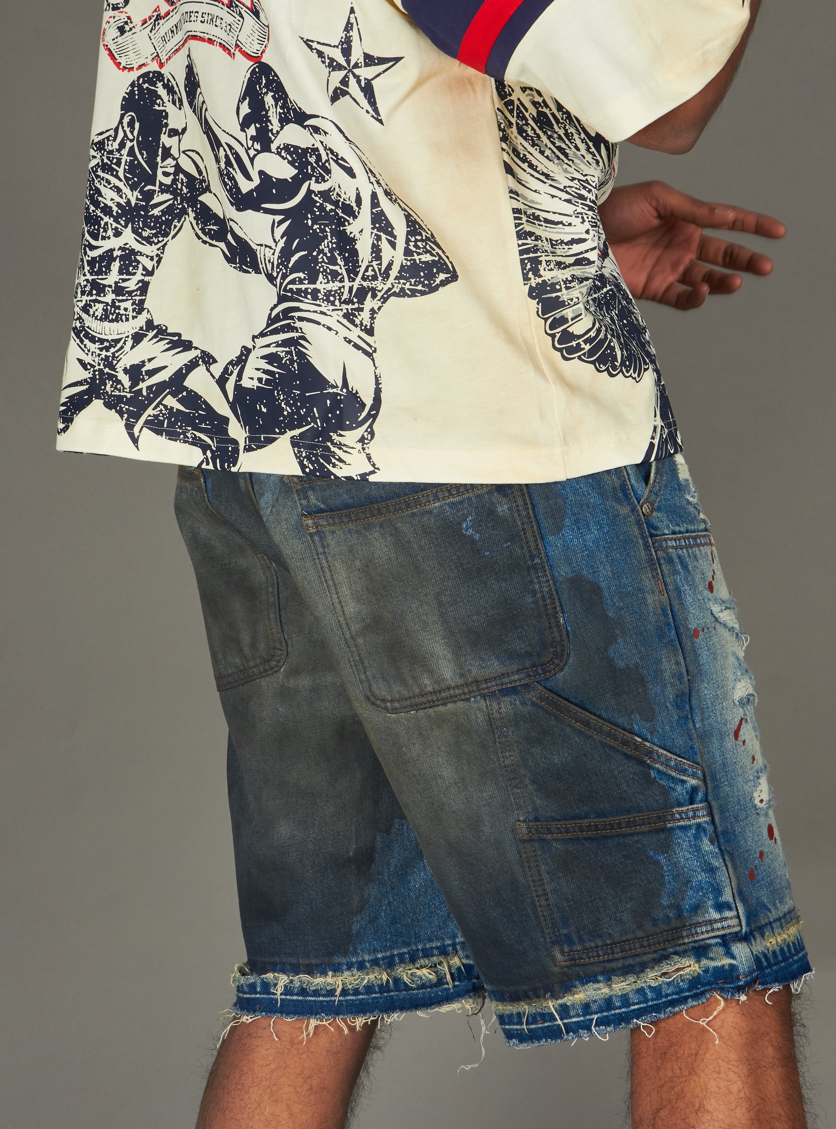 Politics Shorts - Gianni - Blue - 142