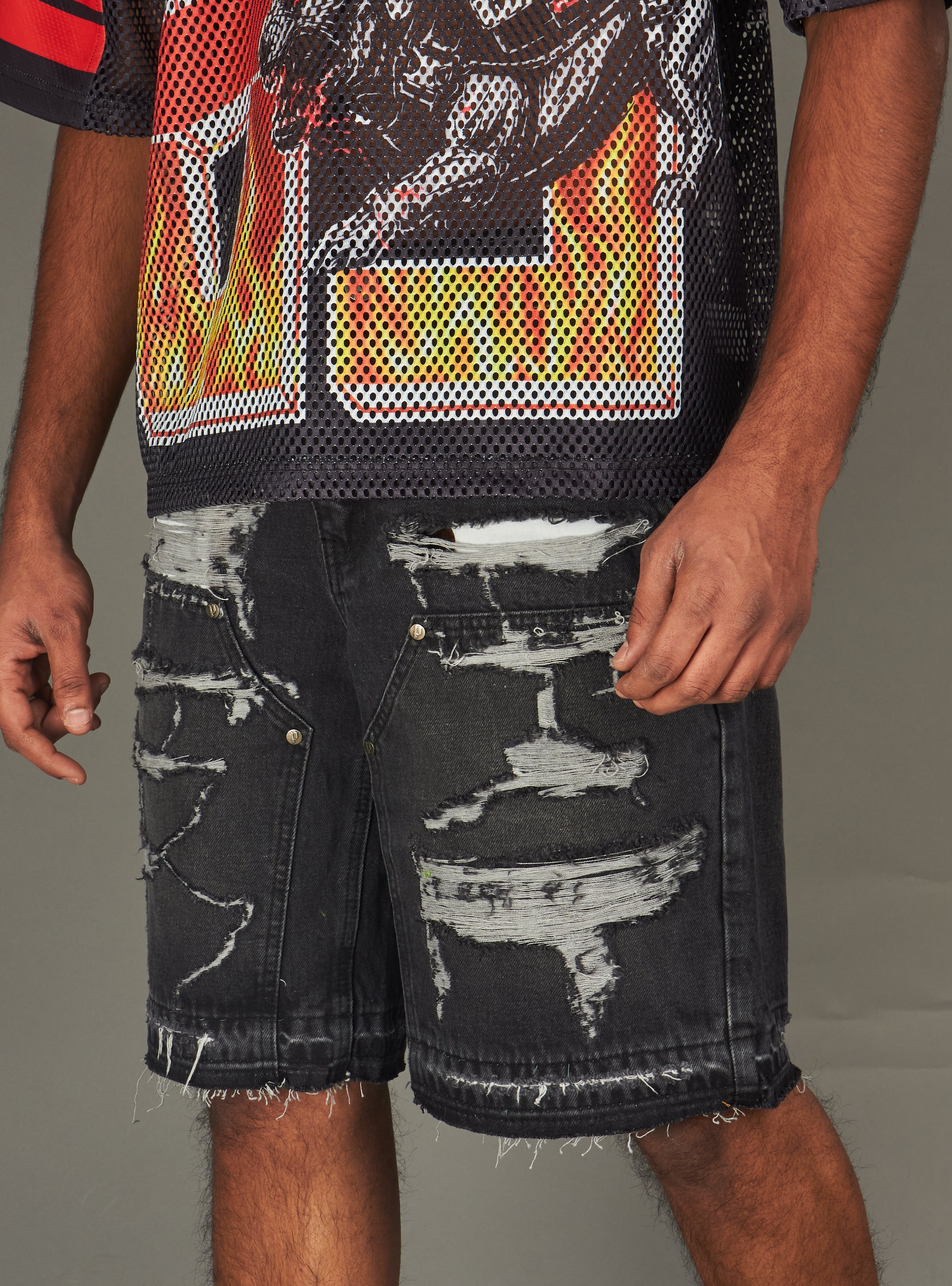 Politics Shorts - Bromwich - Black Wash - 418