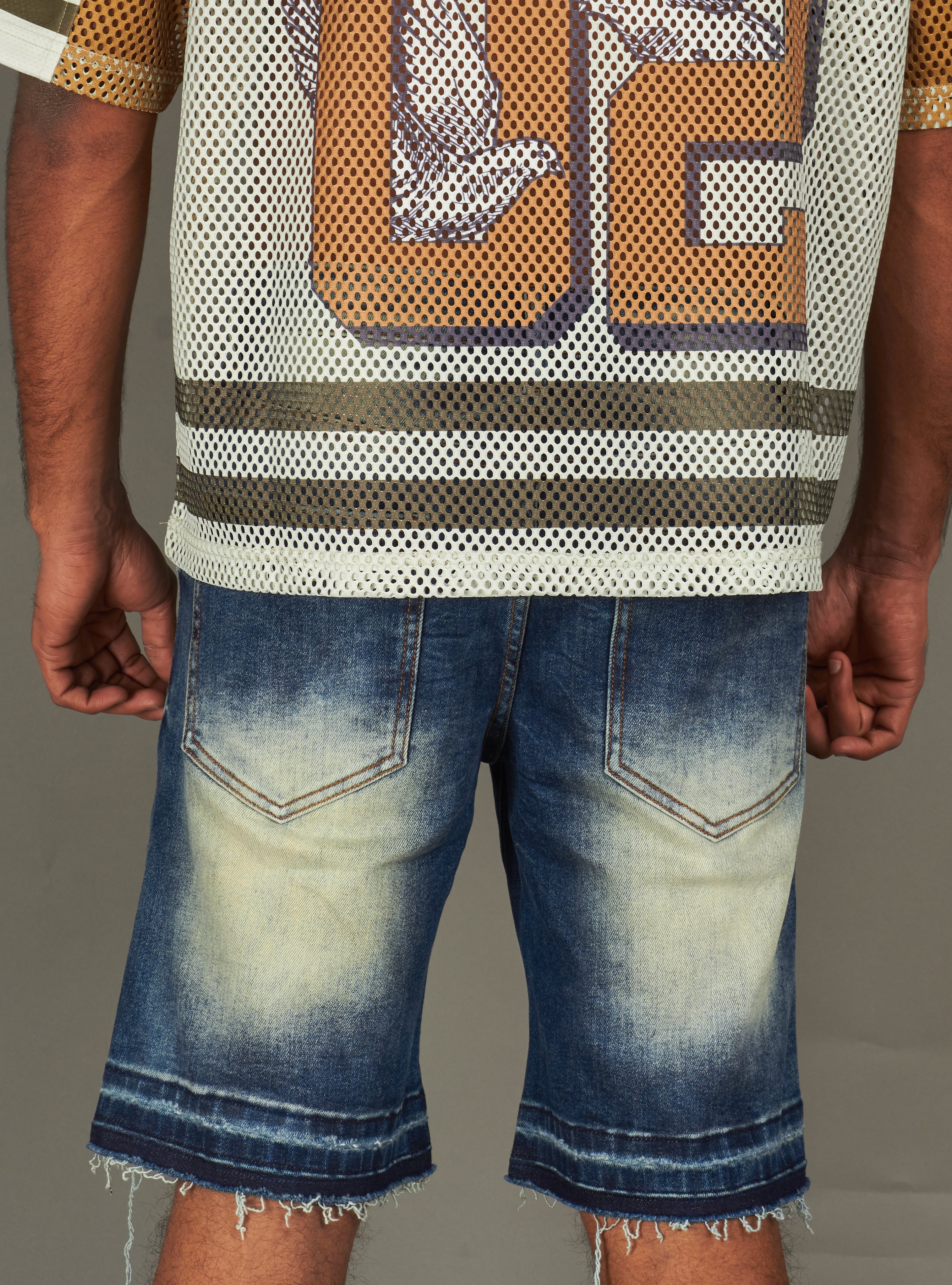 NME Shorts - Maureen - Dark Blue Wash - 452