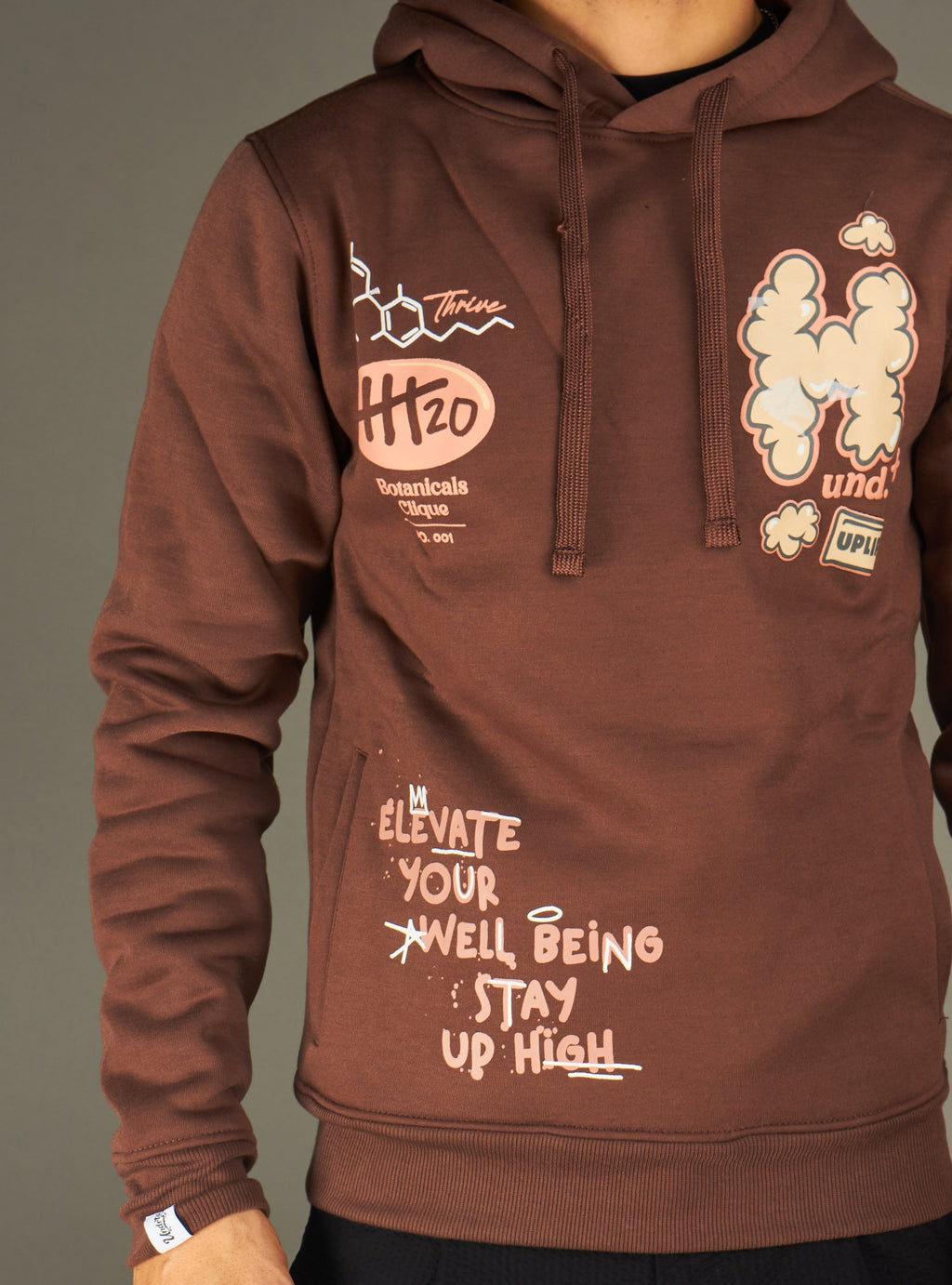CLIQUE Hoodie - Lift The World Up - Fog - UF4658