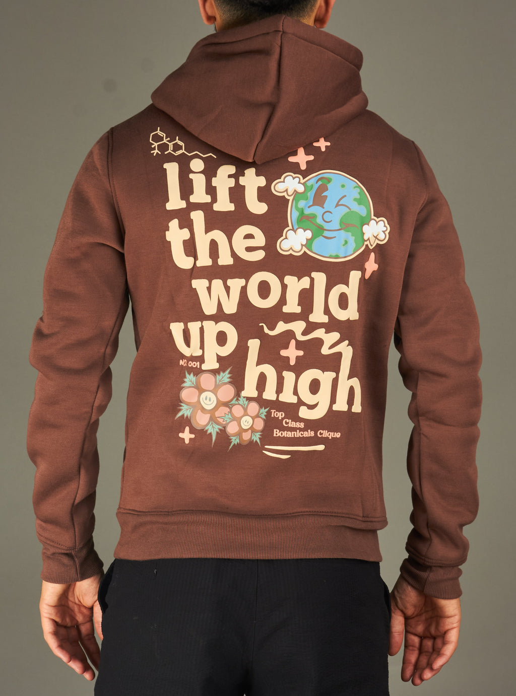 CLIQUE Hoodie - Lift The World Up - Fog - UF4658