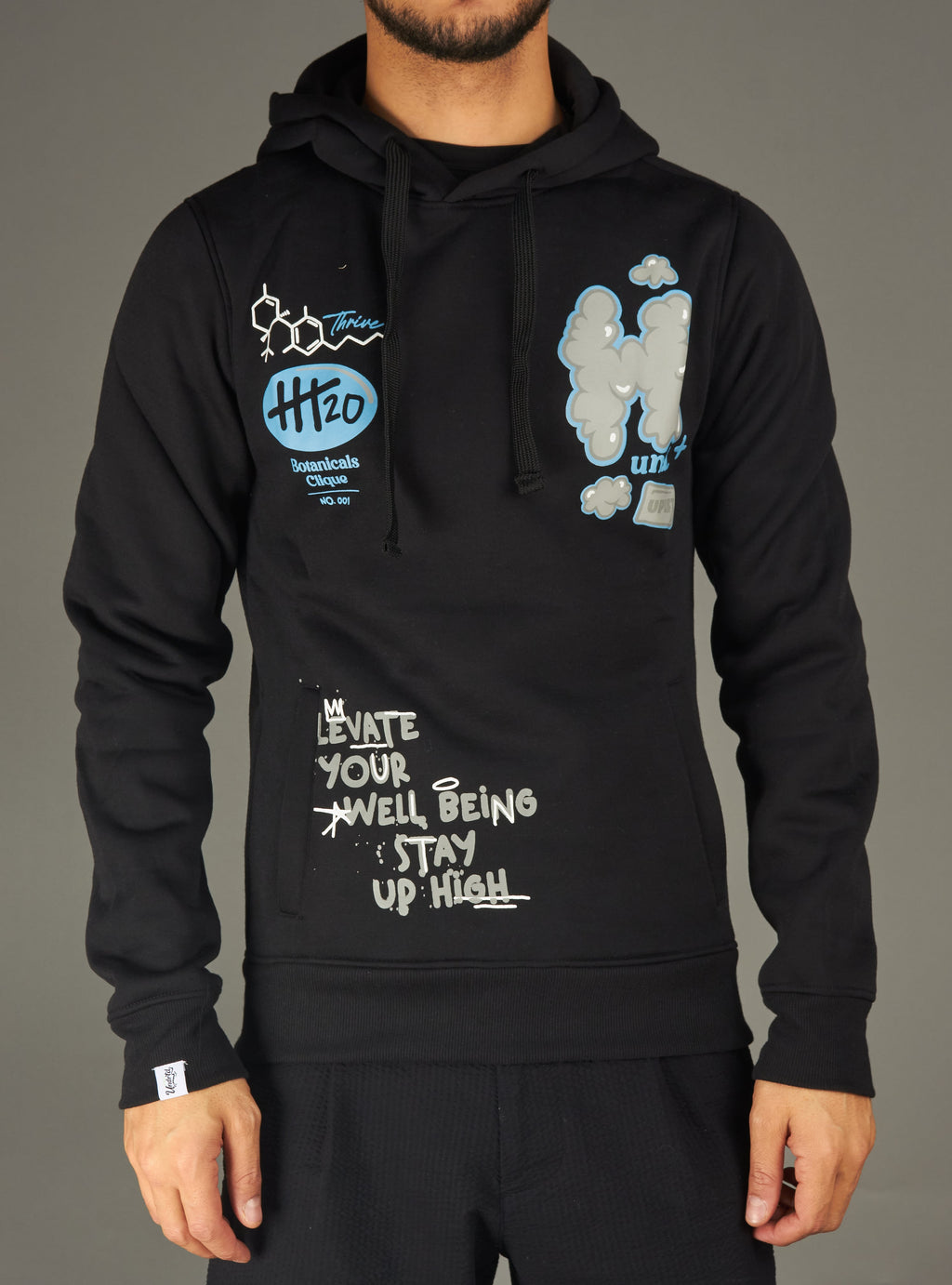 CLIQUE Hoodie - Lift the World Up - Black - UF4658