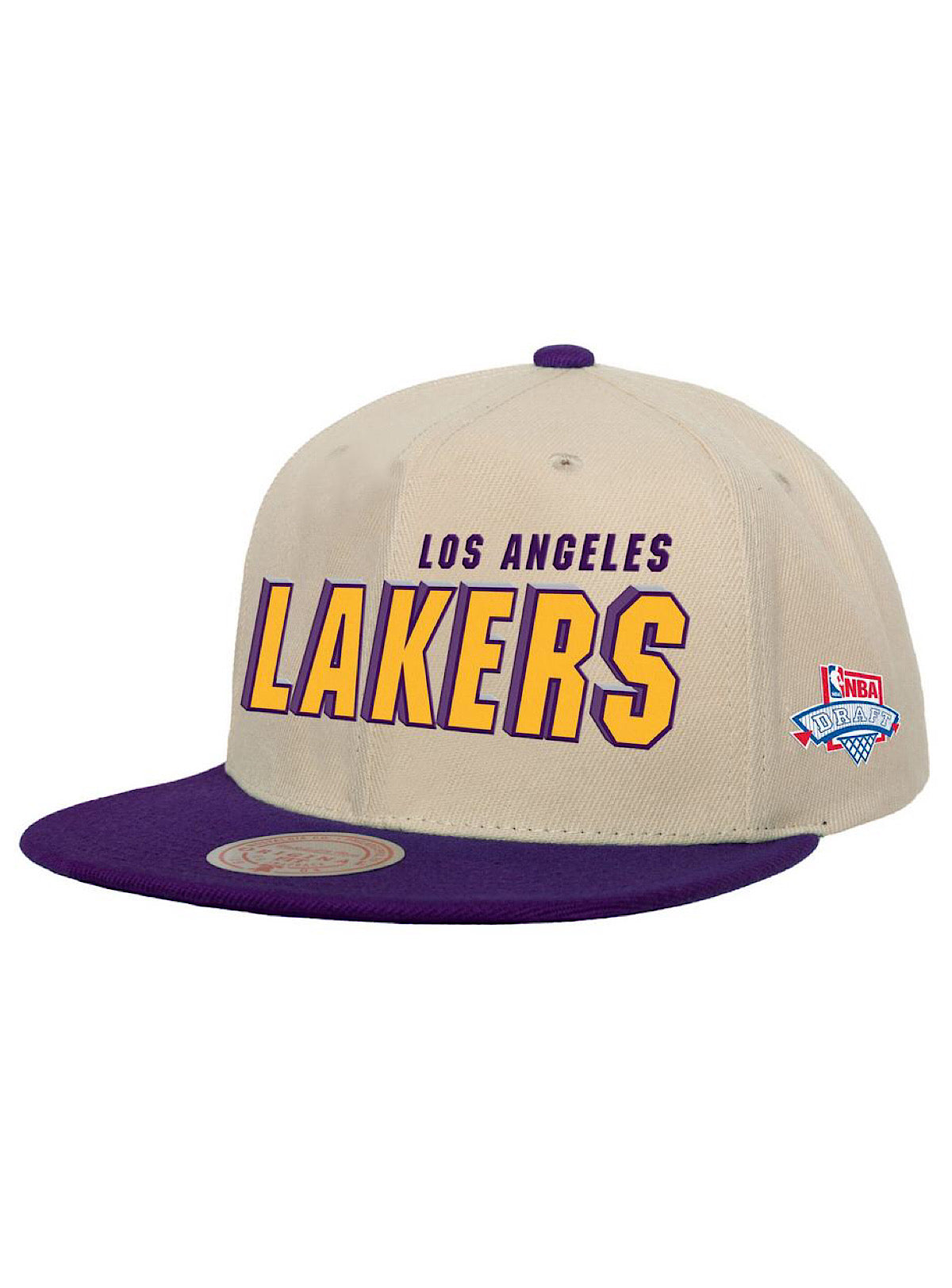 Mitchell & Ness Snapback - Draft Day 96 HWC Lakers - Cream