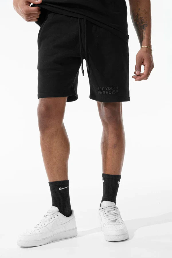 Jordan Craig Shorts - Paradise Tonal - Black - 9151S