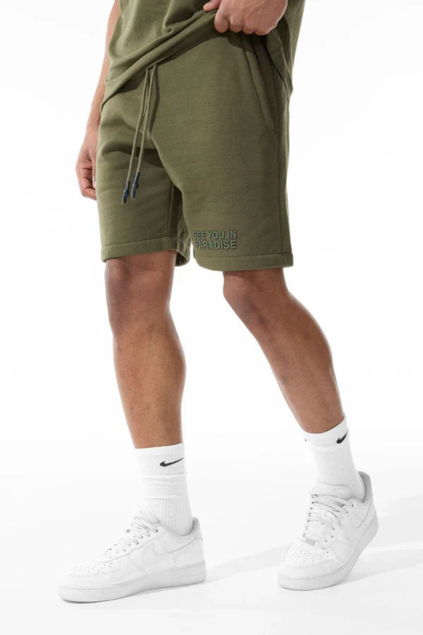 Jordan Craig Shorts - Paradise Tonal - Olive - 9151S