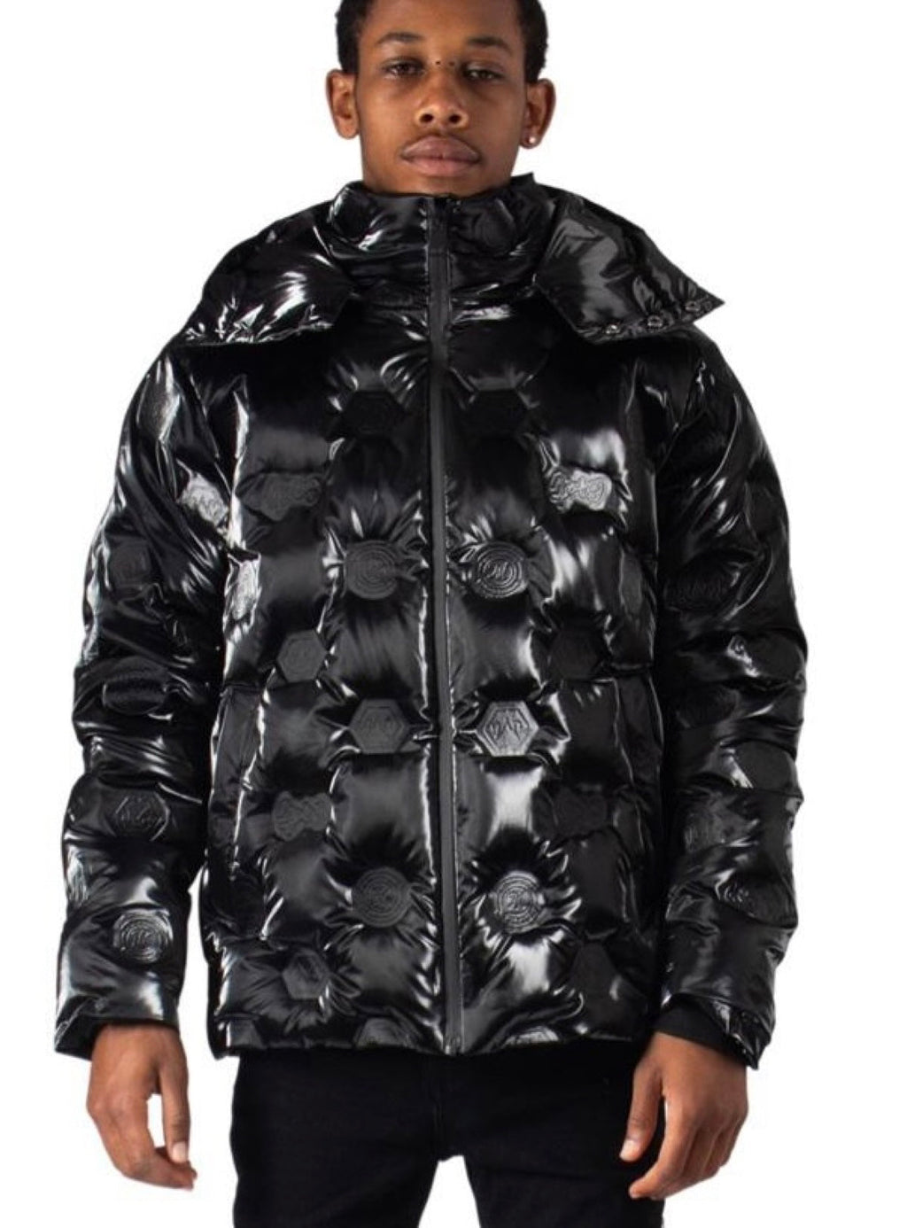 Majestik Jacket - Branded Puffer - Black - JJ2221