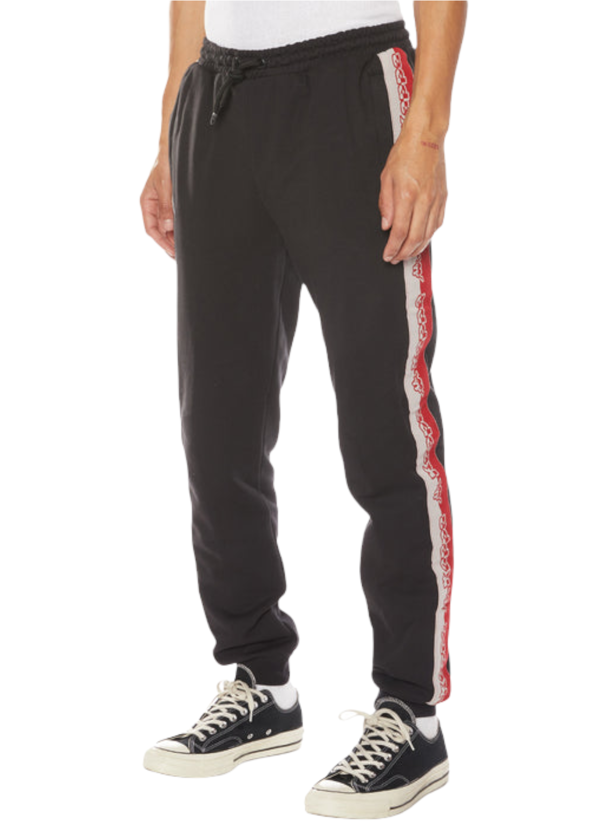 Kappa Sweatsuit - Logo Tape Dapet - Black Smoke - 33194WW