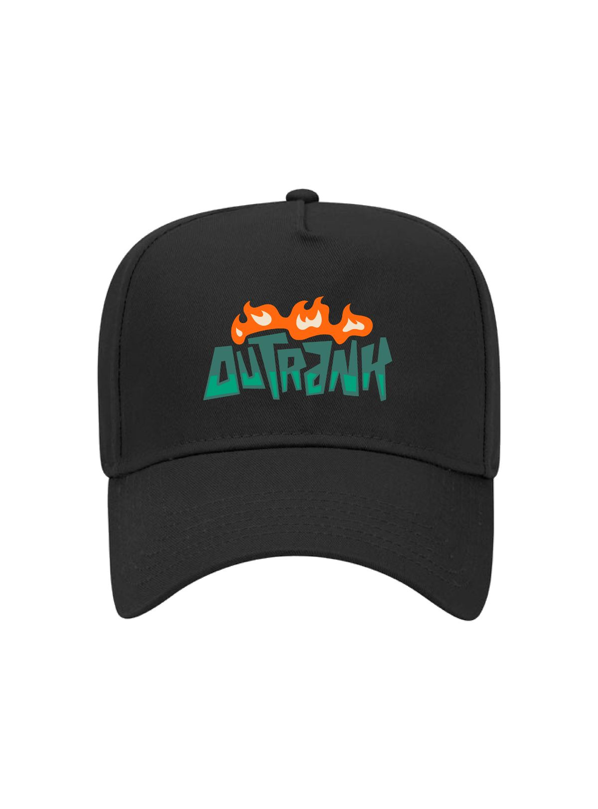 Outrank Hat - Heatin' Things Up Snapback - Black - ORH684