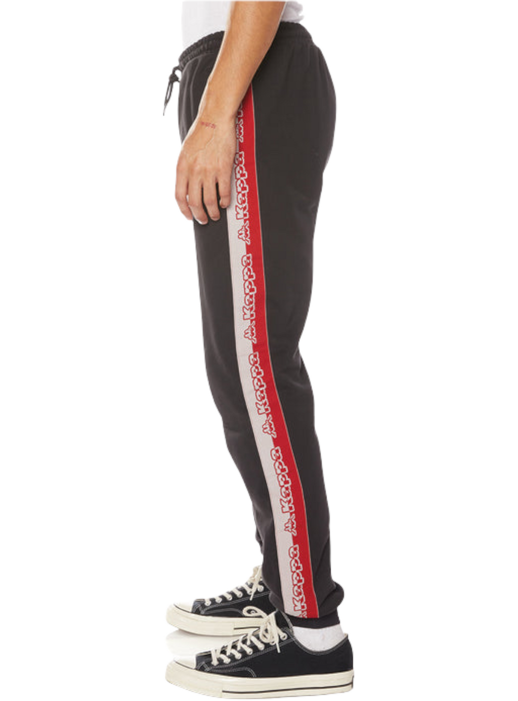 Kappa Sweatsuit - Logo Tape Dapet - Black Smoke - 33194WW