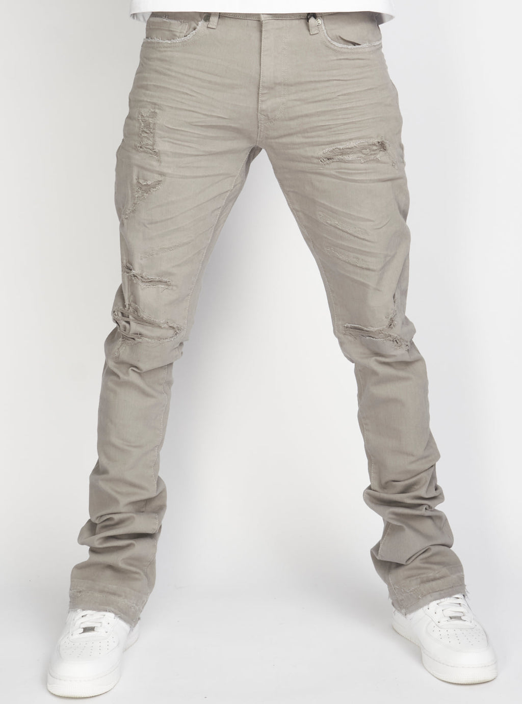 Jordan Craig Jeans - Theo Stacked - Light Grey - JRF955R