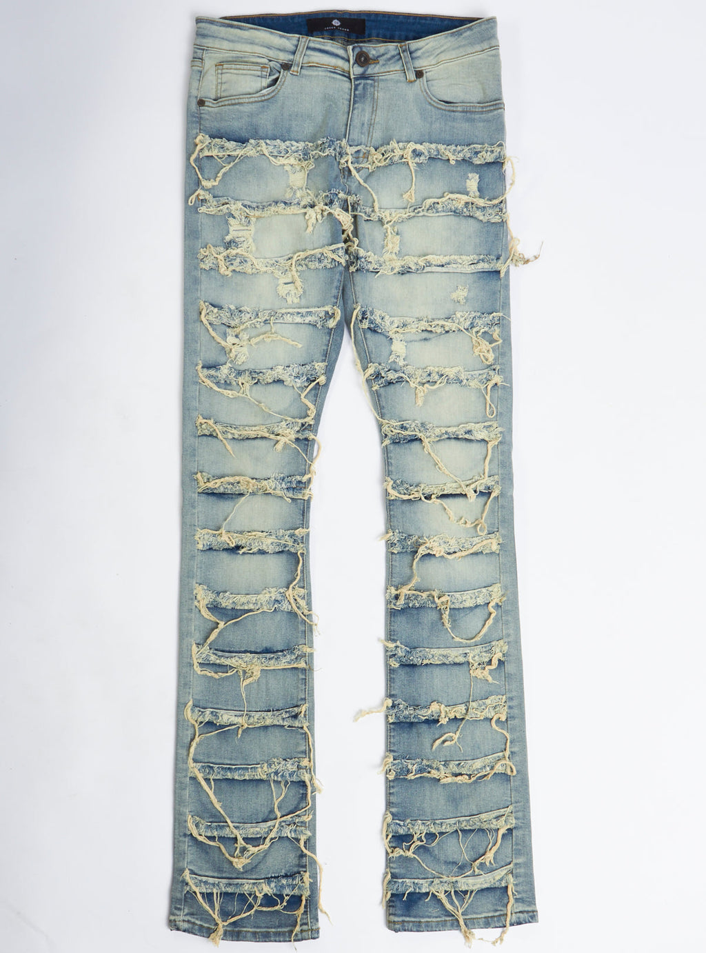 Focus Ripped Stacked Jeans - Vintage - 3364C