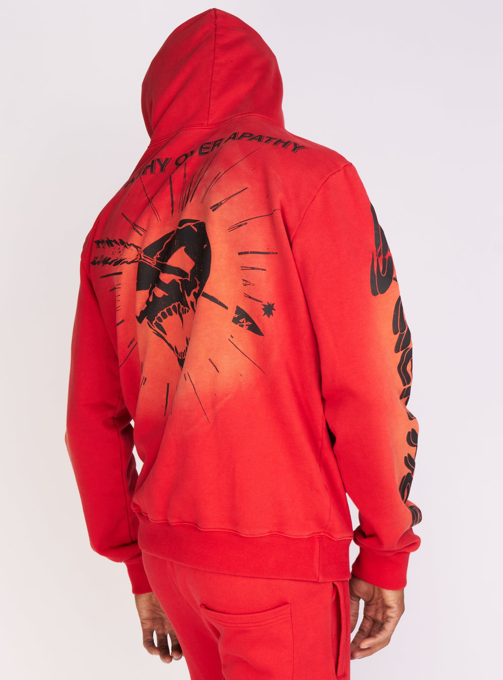 Politics Hoodie - Dennis - Red Wash - 722