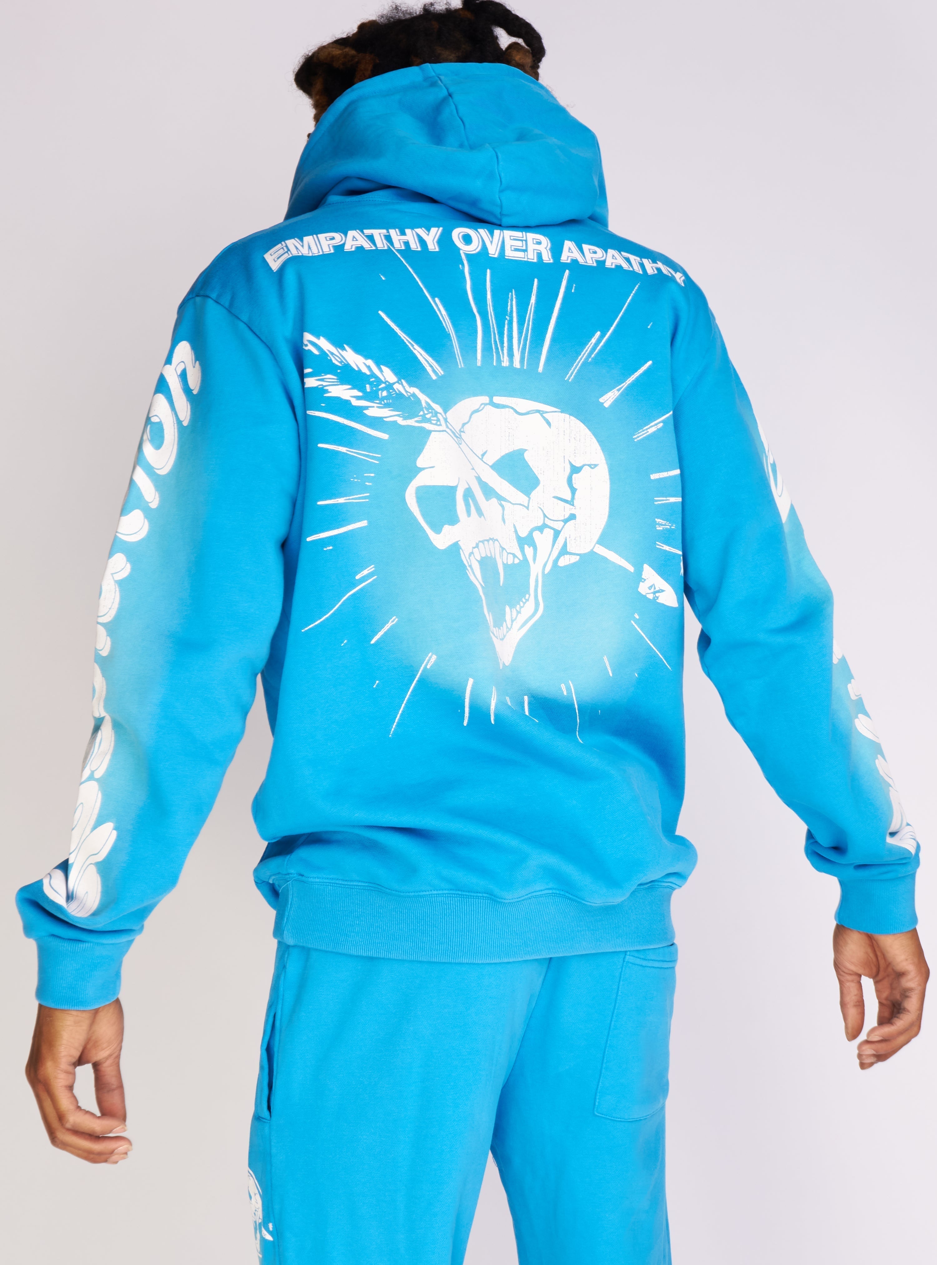 Politics Hoodie - Dennis - Blue Wash - 721