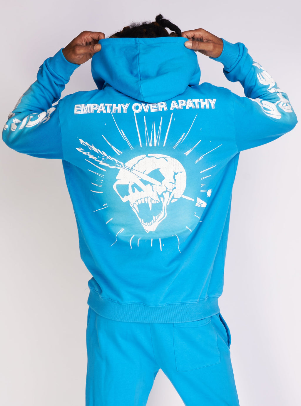 Politics Hoodie - Dennis - Blue Wash - 721