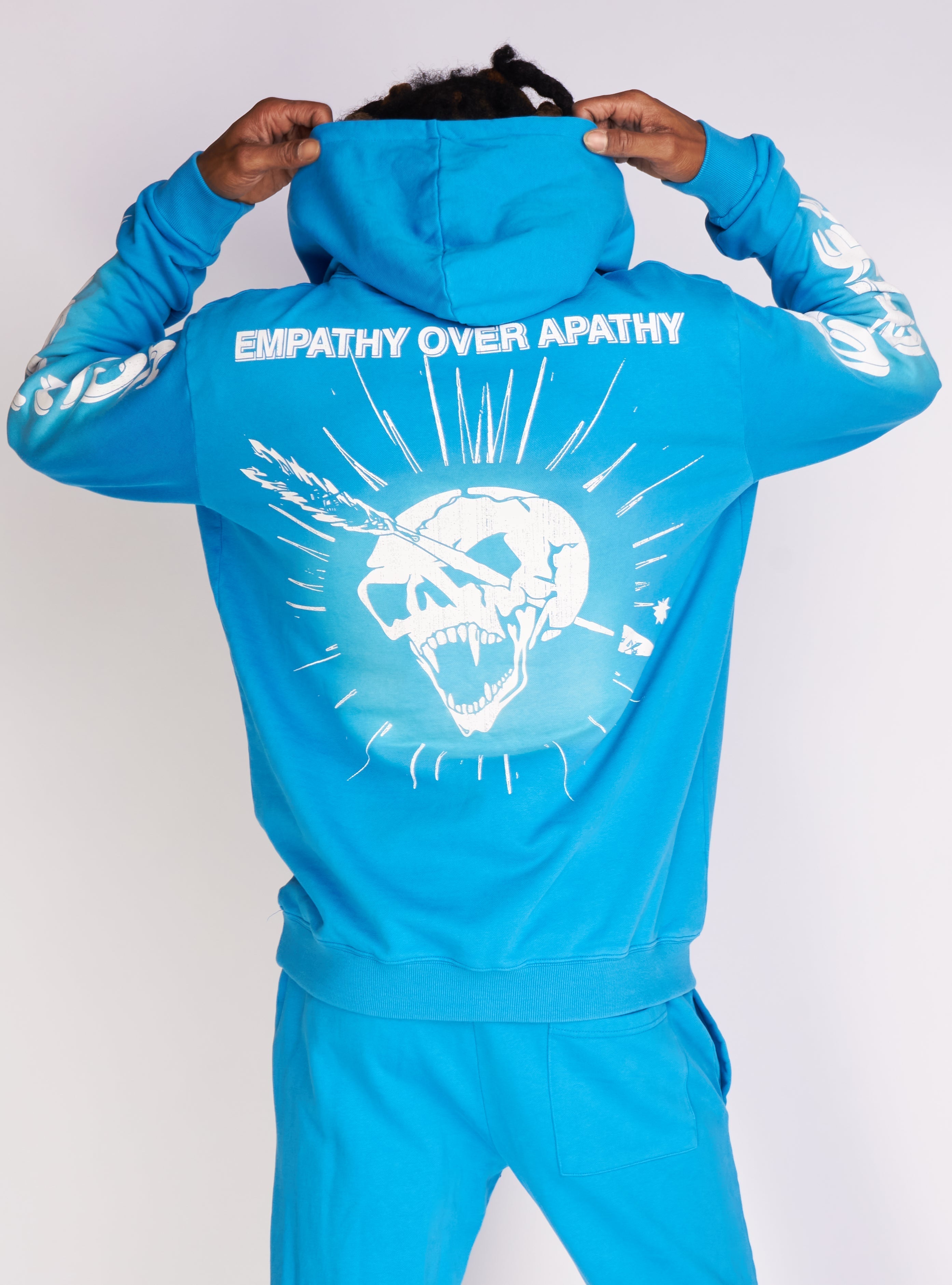 Politics Hoodie - Dennis - Blue Wash - 721